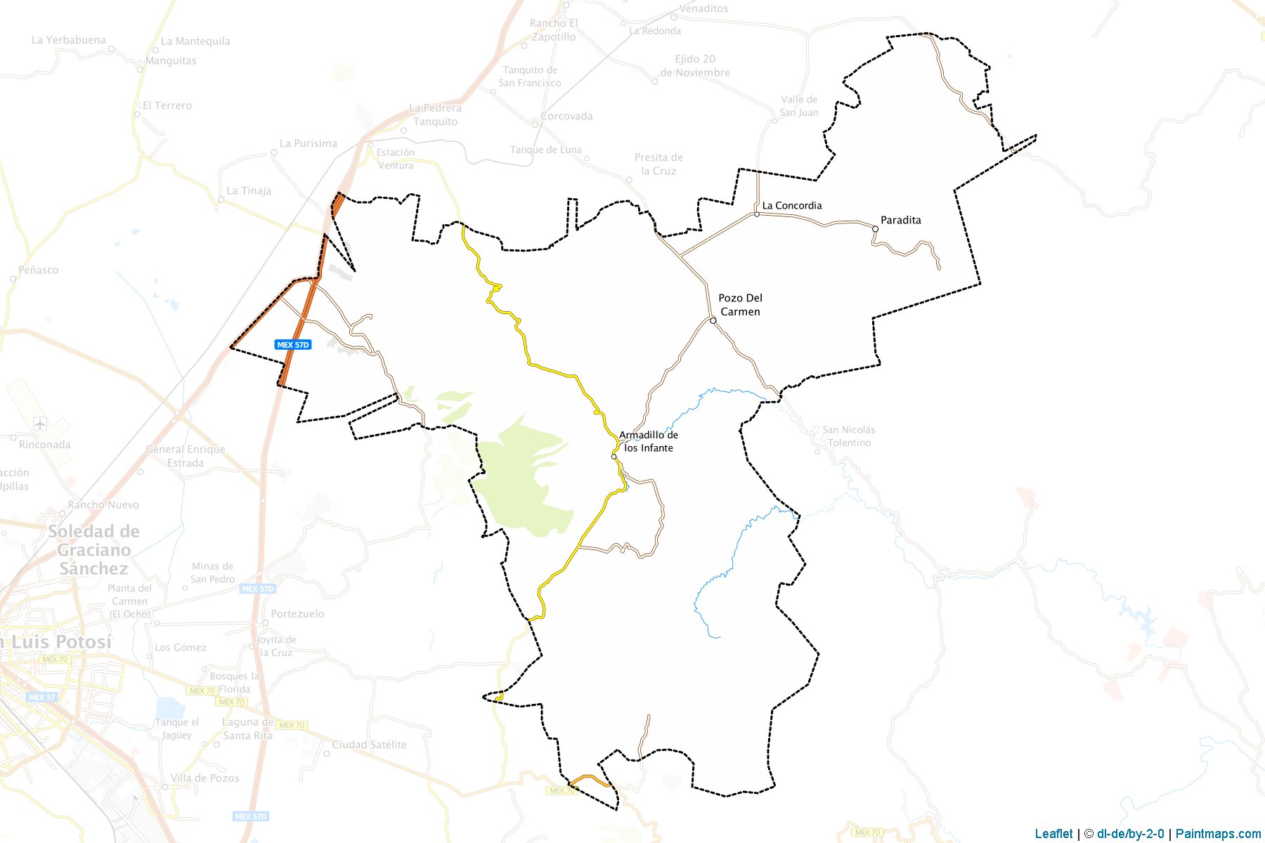 Muestras de recorte de mapas Armadillo de los Infante (San Luis Potosí)-1