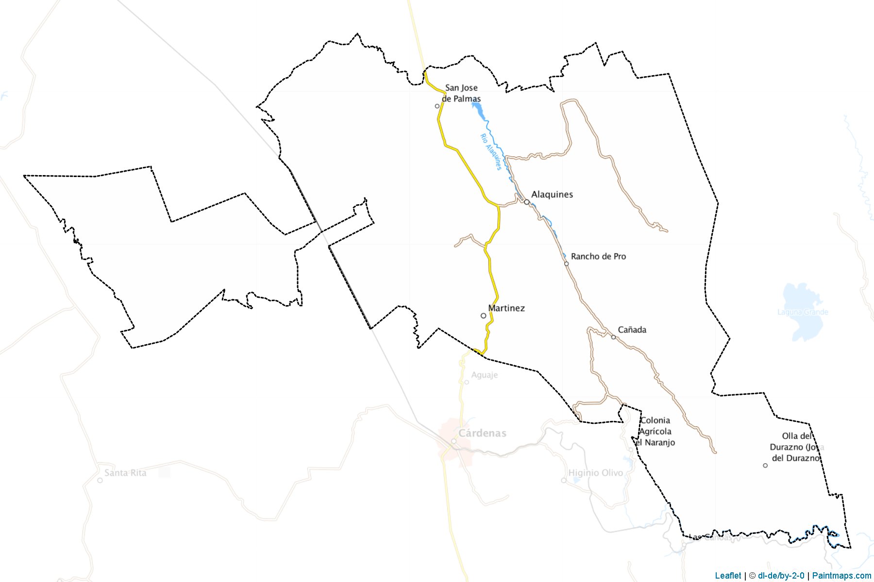 Muestras de recorte de mapas Alaquines (San Luis Potosí)-1