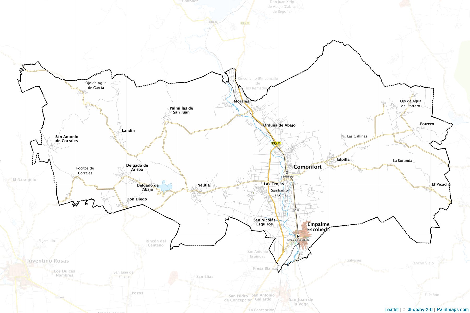 Muestras de recorte de mapas Comonfort (Guanajuato)-1