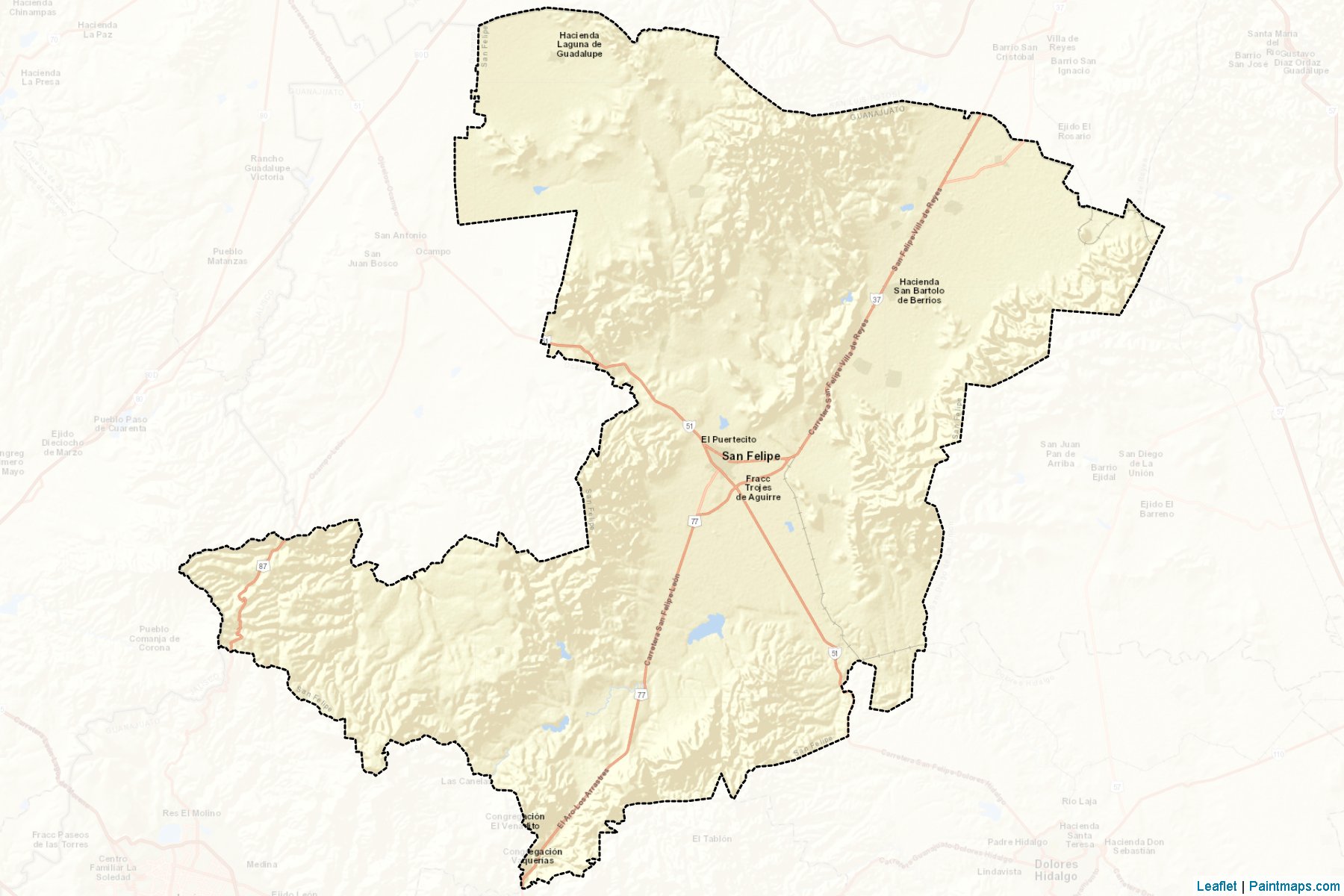 Muestras de recorte de mapas San Felipe (Guanajuato)-2