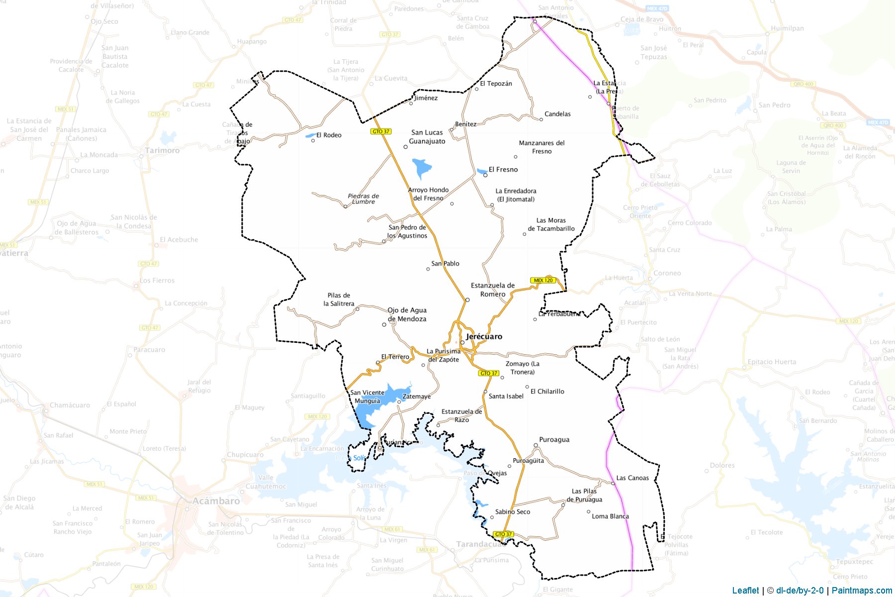 Muestras de recorte de mapas Jerécuaro (Guanajuato)-1