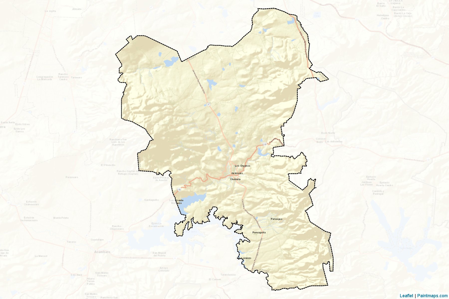 Muestras de recorte de mapas Jerécuaro (Guanajuato)-2