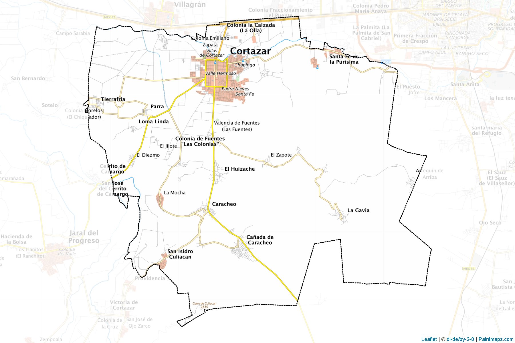 Muestras de recorte de mapas Cortazar (Guanajuato)-1