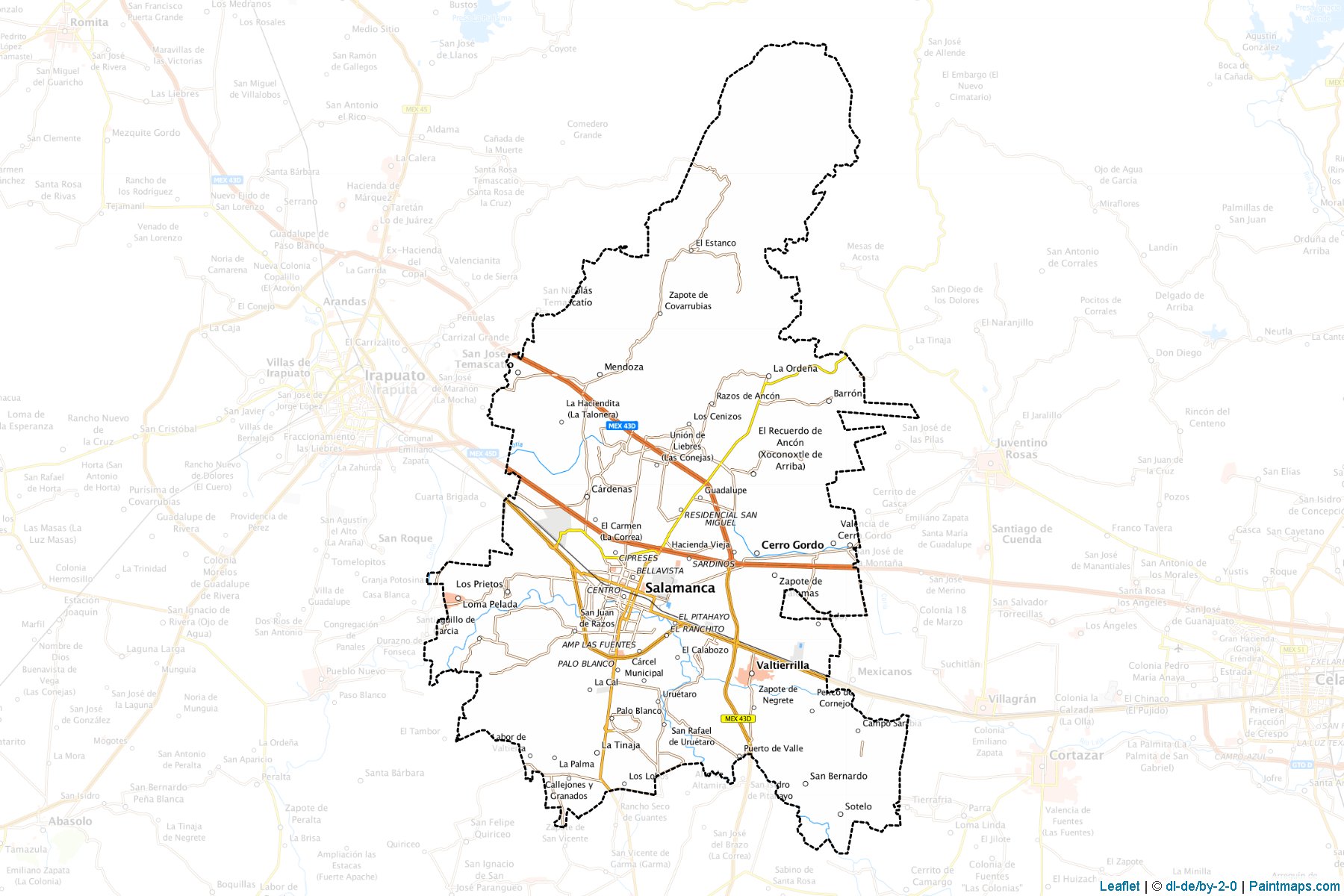 Salamanca (Guanajuato) Map Cropping Samples-1