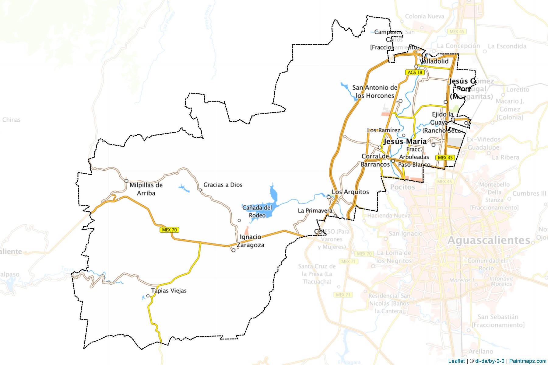 Muestras de recorte de mapas Jesús María (Aguascalientes)-1