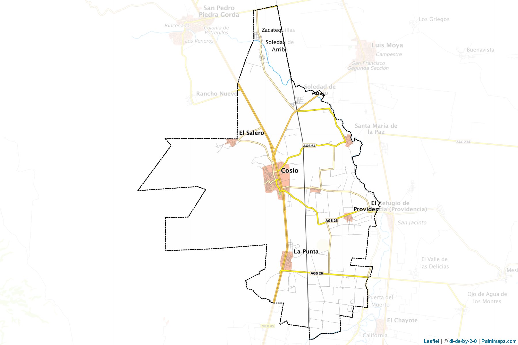 Cosío (Aguascalientes) Map Cropping Samples-1