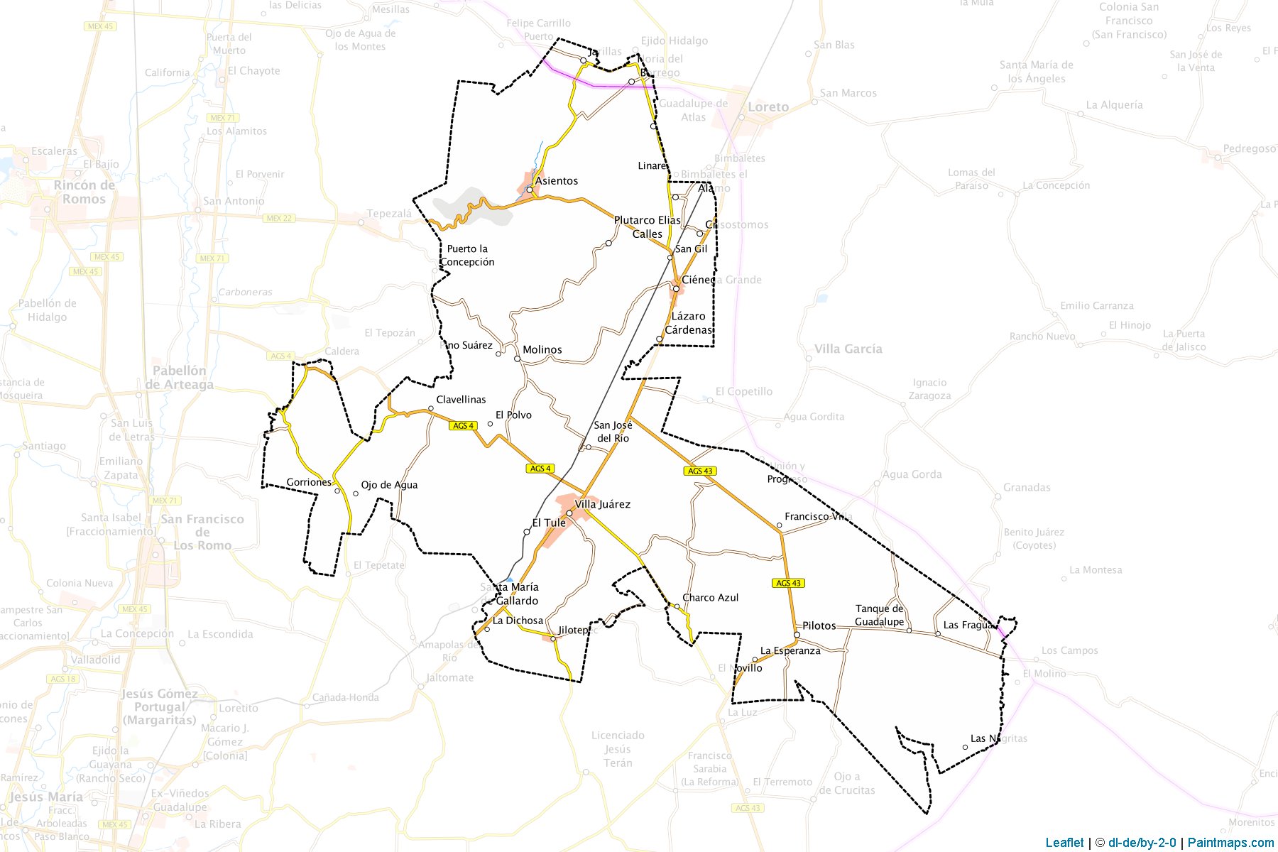 Asientos (Aguascalientes) Map Cropping Samples-1