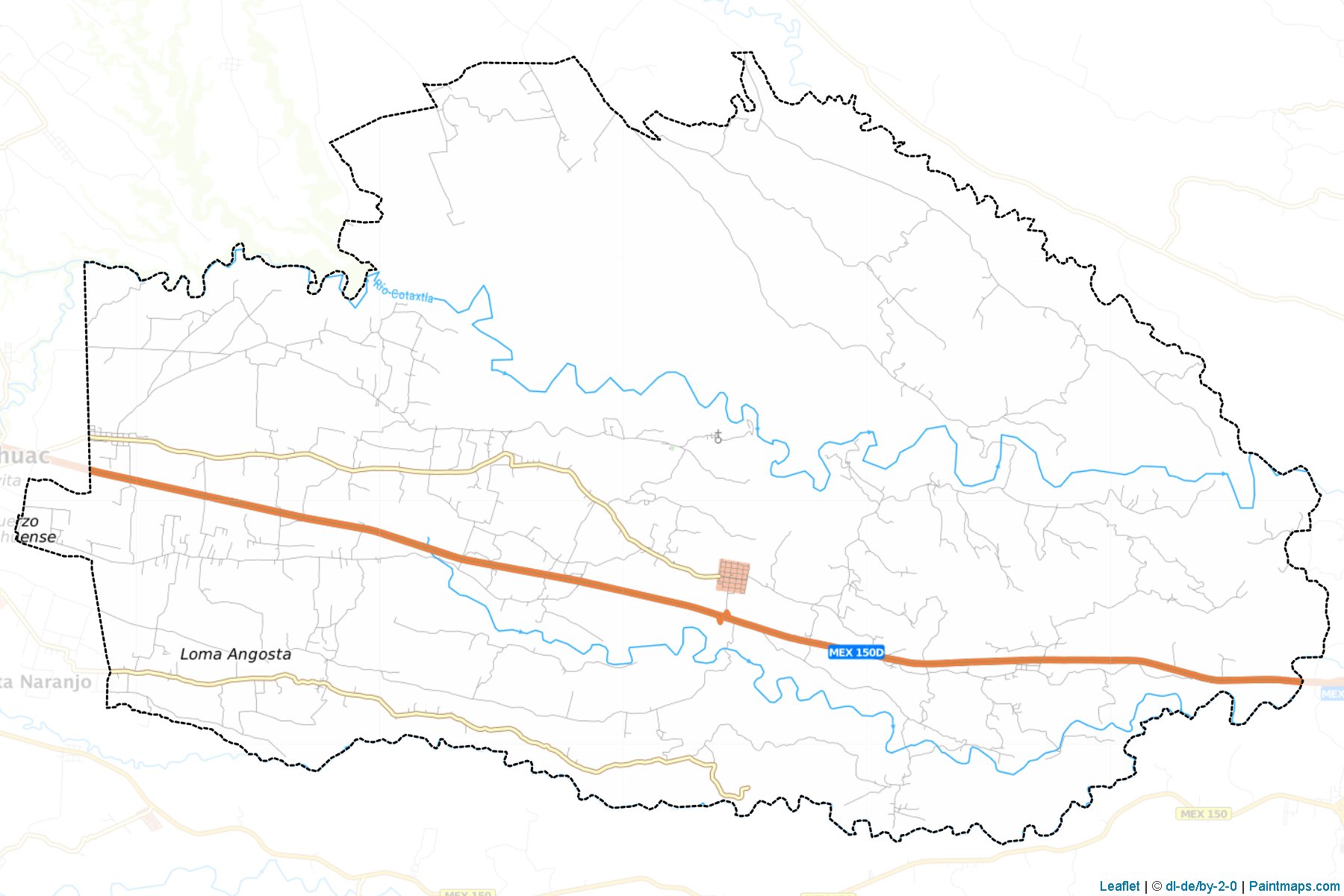 Muestras de recorte de mapas Carrillo Puerto (Veracruz de Ignacio de la Llave)-1