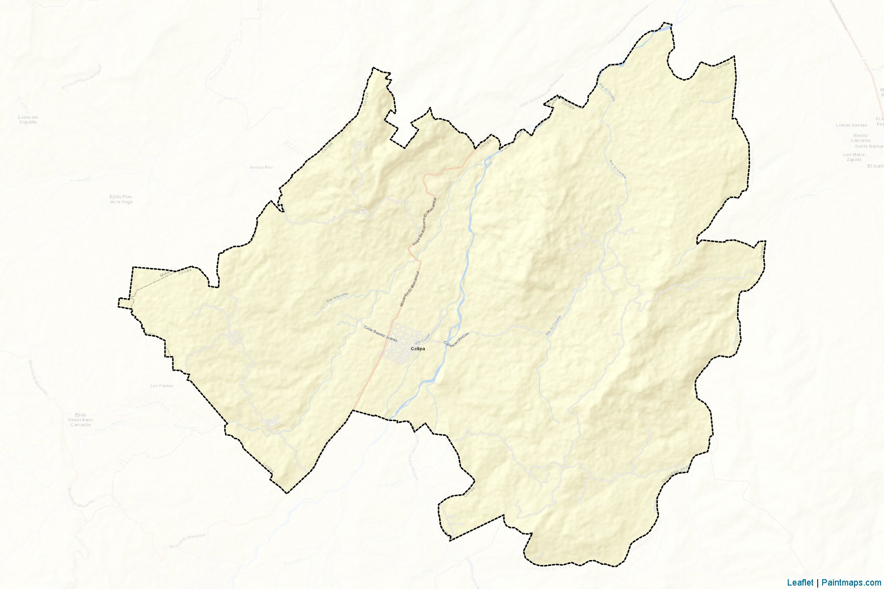 Muestras de recorte de mapas Colipa (Veracruz de Ignacio de la Llave)-2