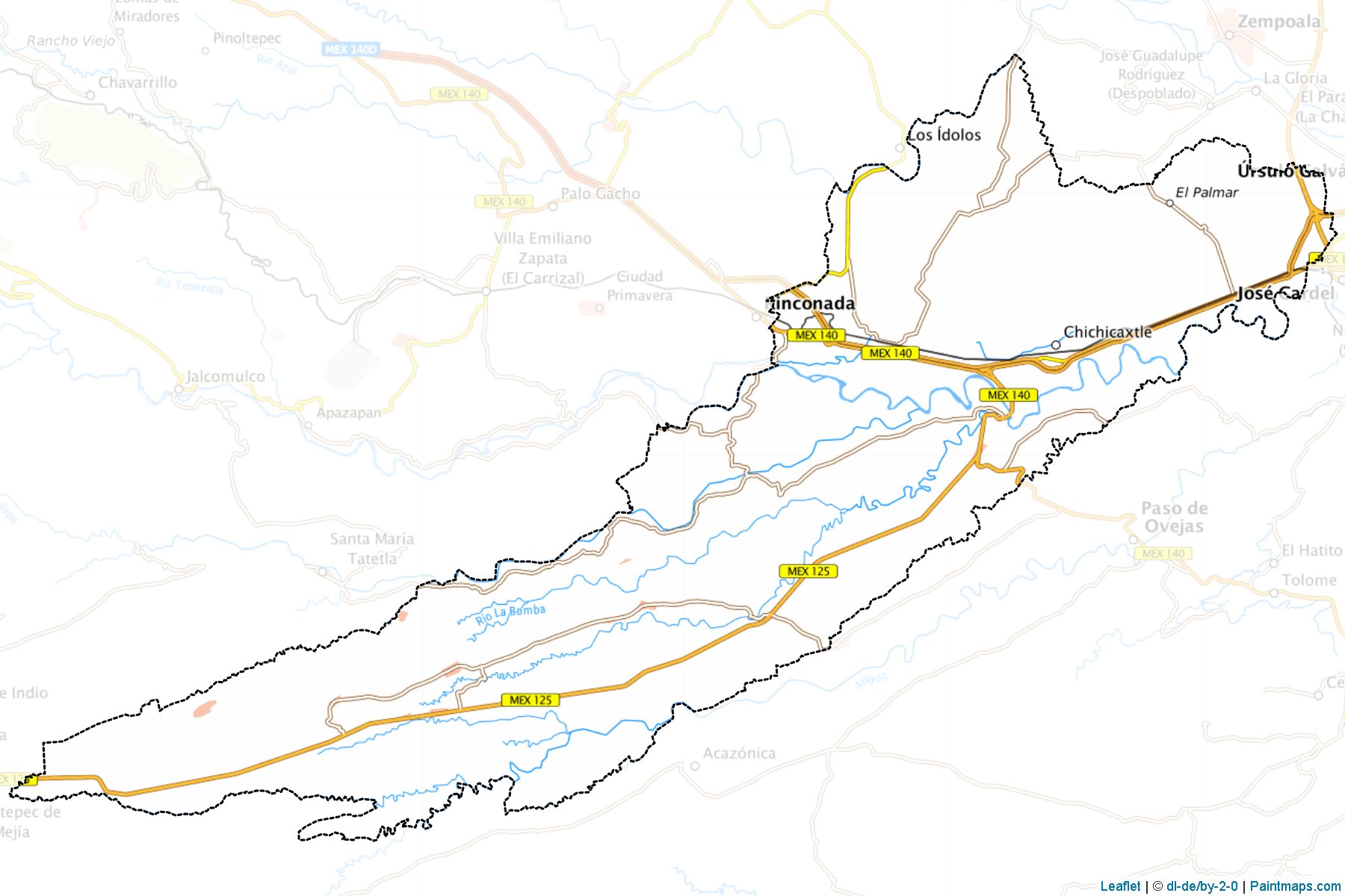 Muestras de recorte de mapas Puente Nacional (Veracruz de Ignacio de la Llave)-1