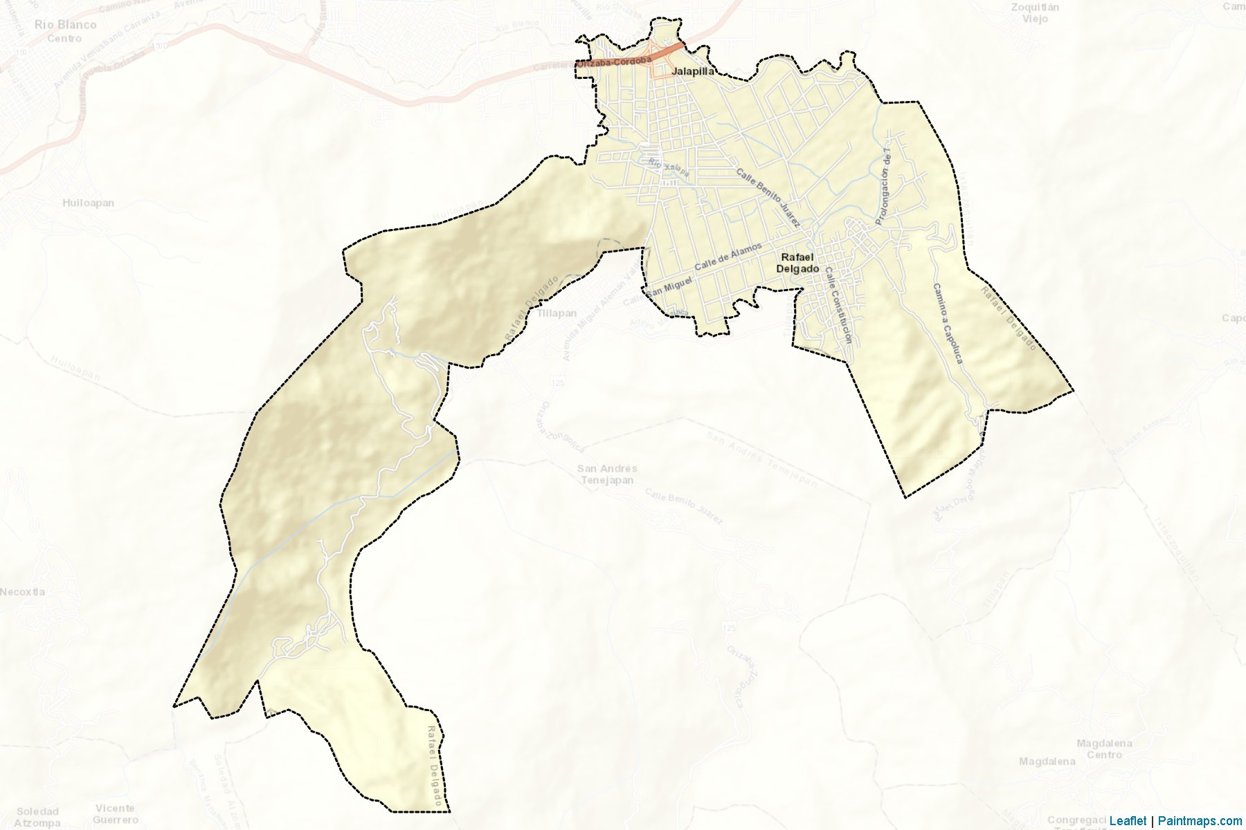 Muestras de recorte de mapas Rafael Delgado (Veracruz de Ignacio de la Llave)-2