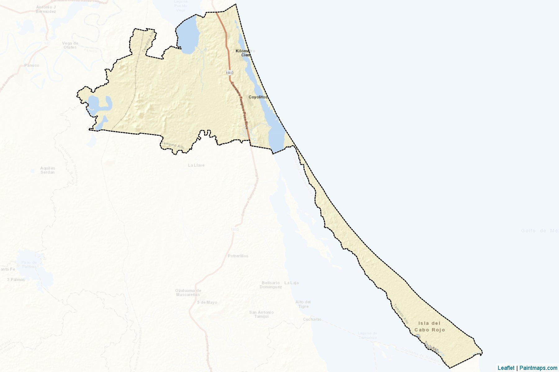 Muestras de recorte de mapas Tampico Alto (Veracruz de Ignacio de la Llave)-2