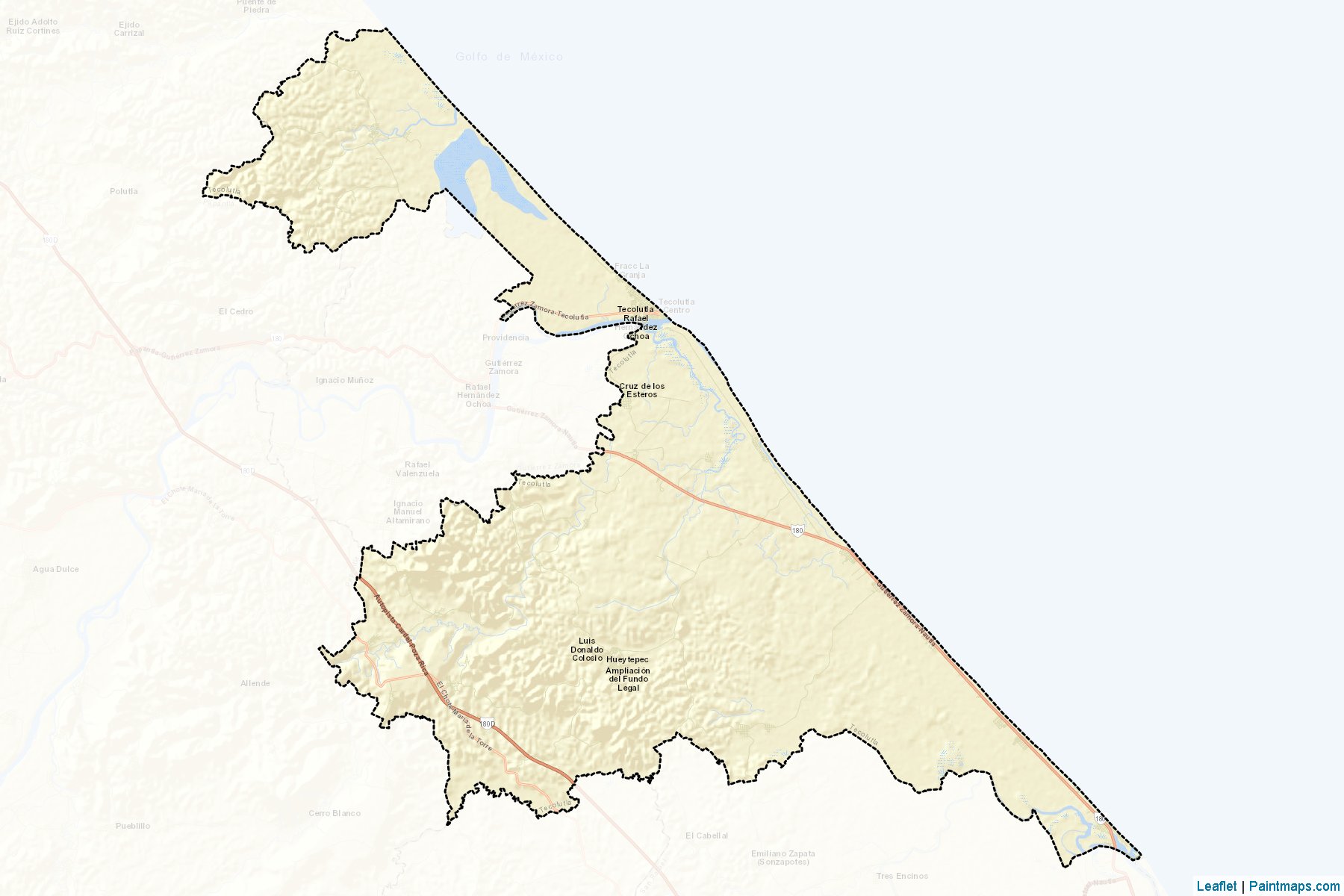 Muestras de recorte de mapas Tecolutla (Veracruz de Ignacio de la Llave)-2