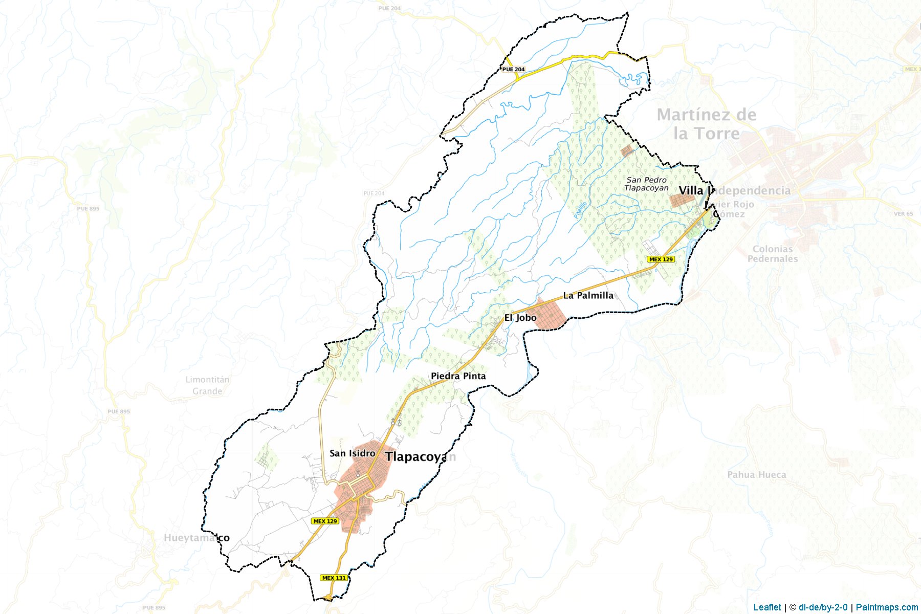 Muestras de recorte de mapas Tlapacoyan (Veracruz de Ignacio de la Llave)-1