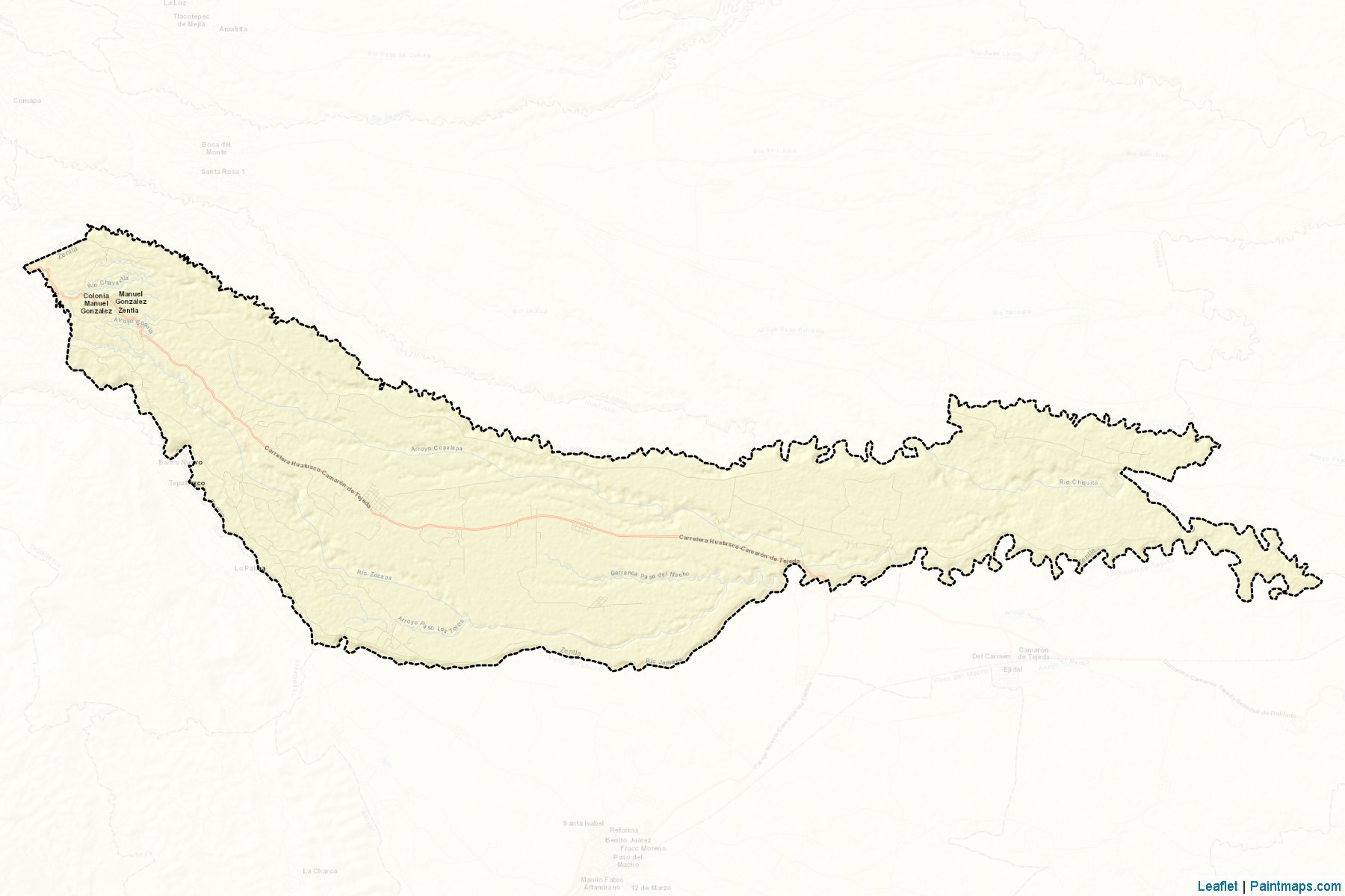 Muestras de recorte de mapas Zentla (Veracruz de Ignacio de la Llave)-2