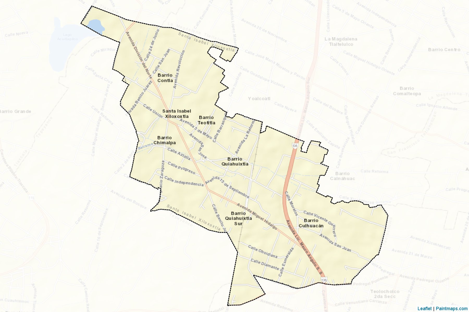 Muestras de recorte de mapas Santa Isabel Xiloxoxtla (Tlaxcala)-2