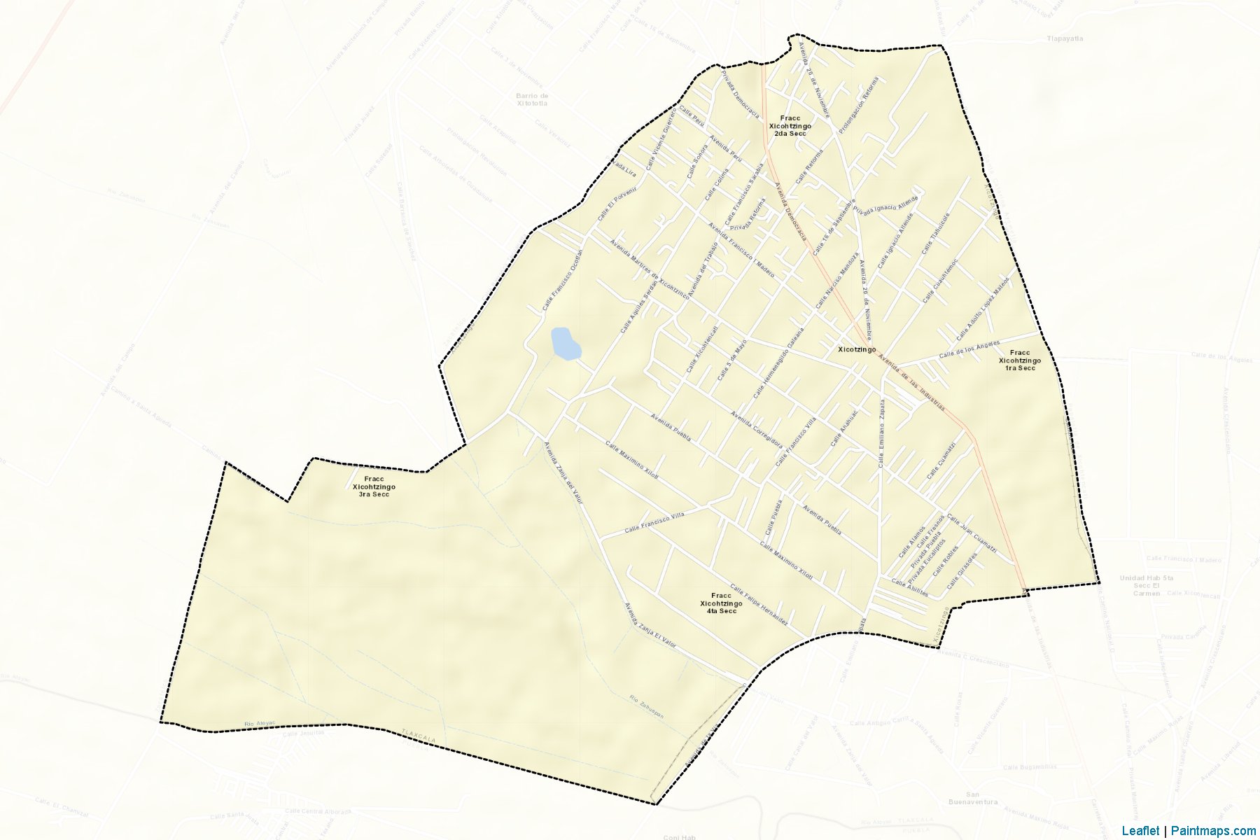 Muestras de recorte de mapas Xicohtzinco (Tlaxcala)-2