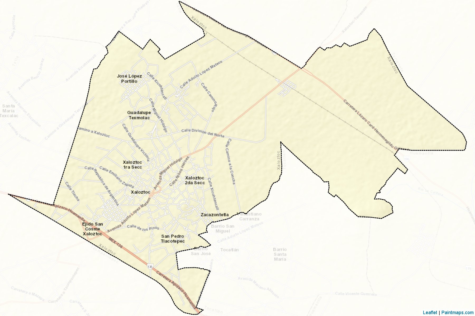 Muestras de recorte de mapas Xaloztoc (Tlaxcala)-2