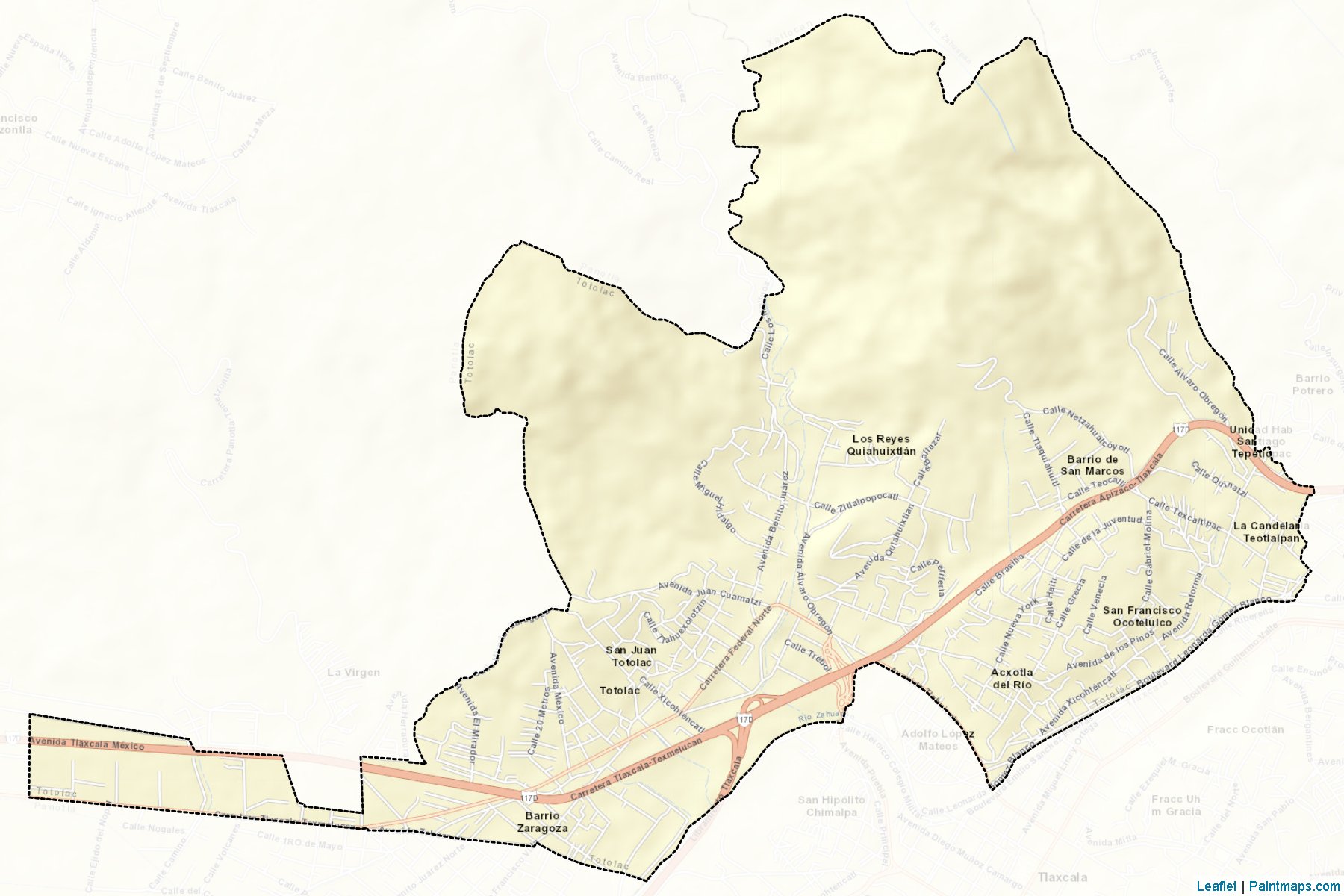 Totolac (Tlaxcala) Map Cropping Samples-2