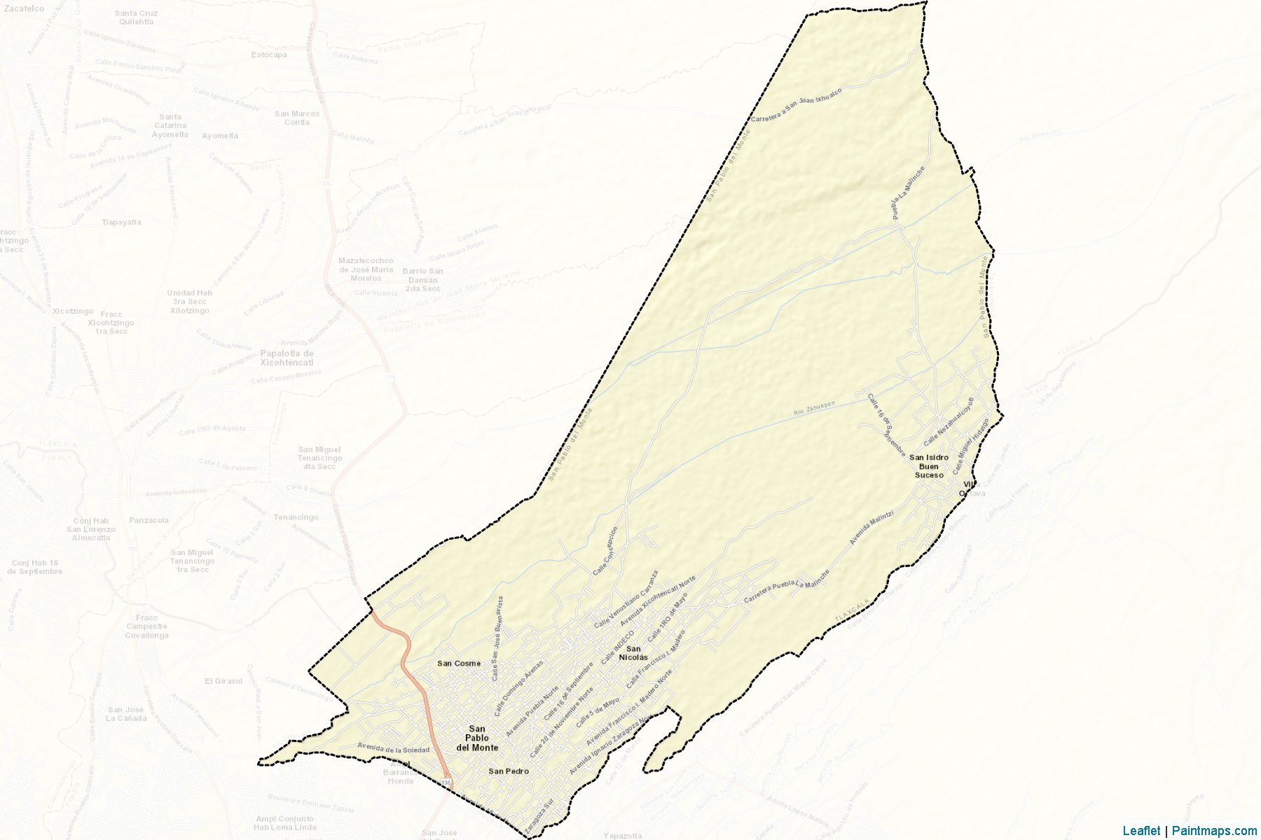 Muestras de recorte de mapas San Pablo del Monte (Tlaxcala)-2