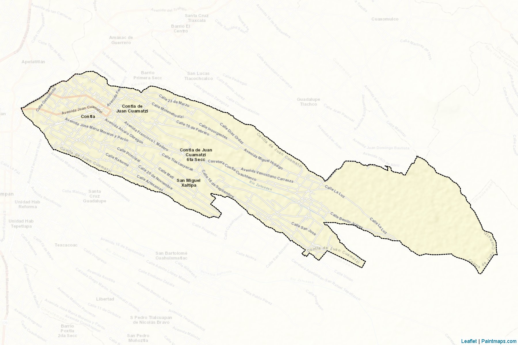 Muestras de recorte de mapas Contla de Juan Cuamatzi (Tlaxcala)-2