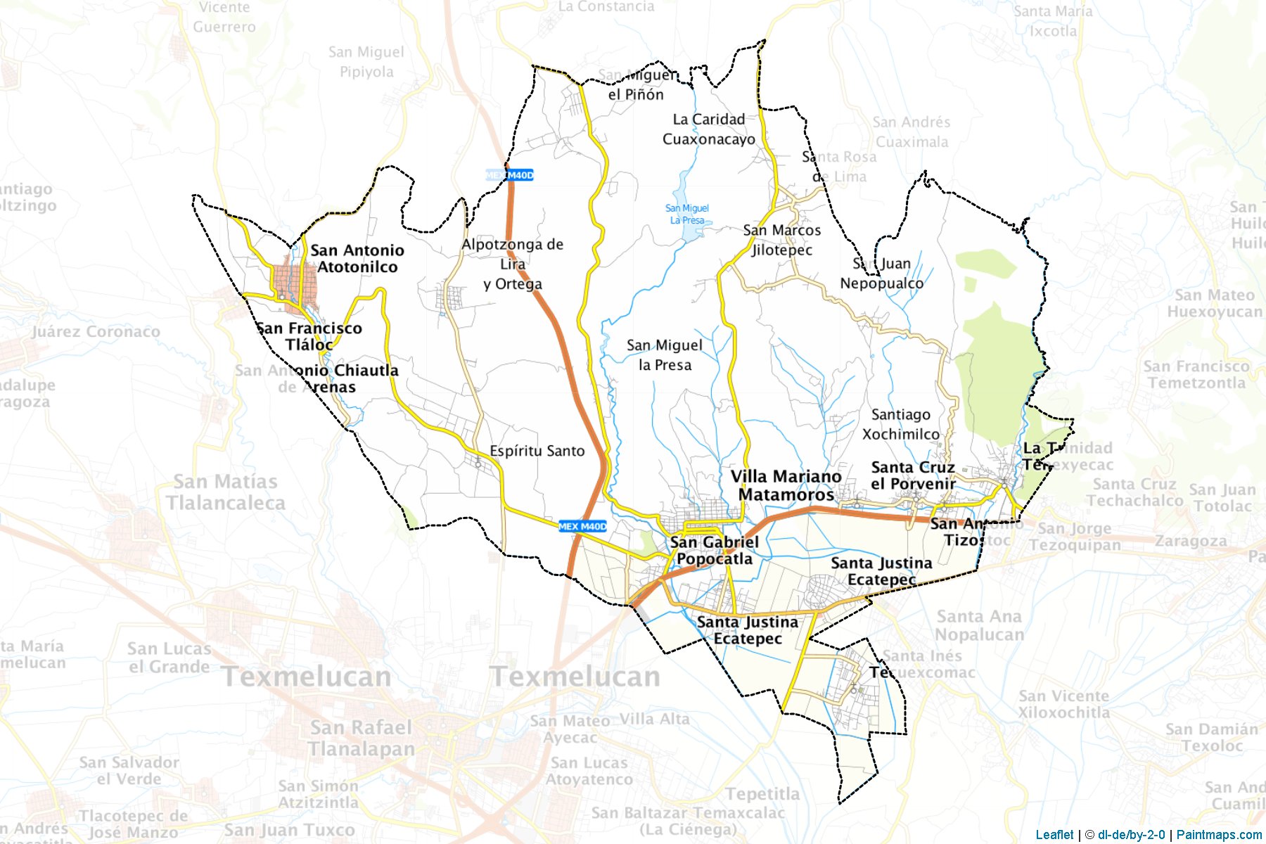 Muestras de recorte de mapas Ixtacuixtla de Mariano Matamoros (Tlaxcala)-1