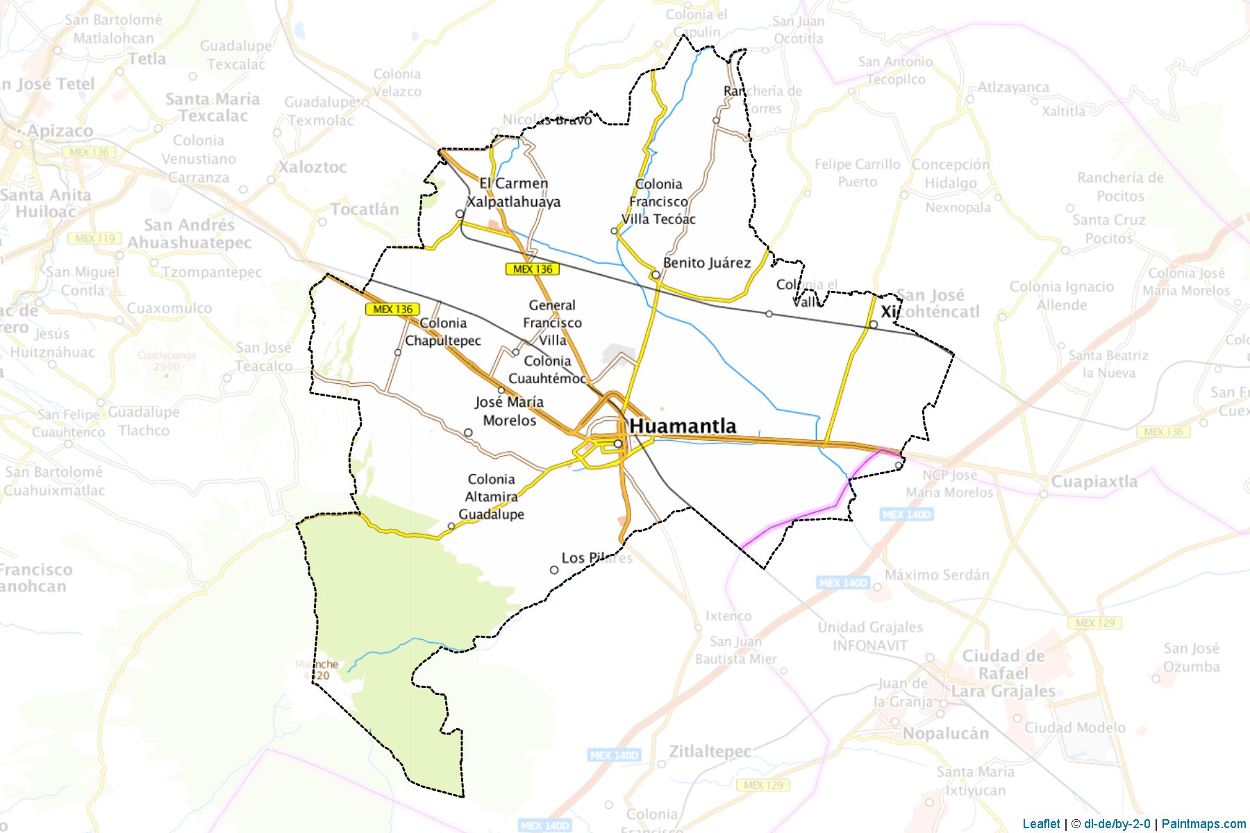 Muestras de recorte de mapas Huamantla (Tlaxcala)-1