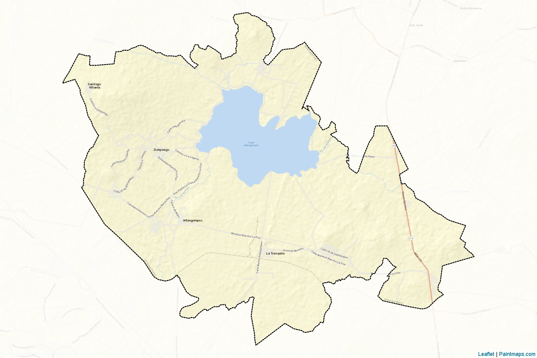 Atlangatepec (Tlaxcala) Map Cropping Samples-2