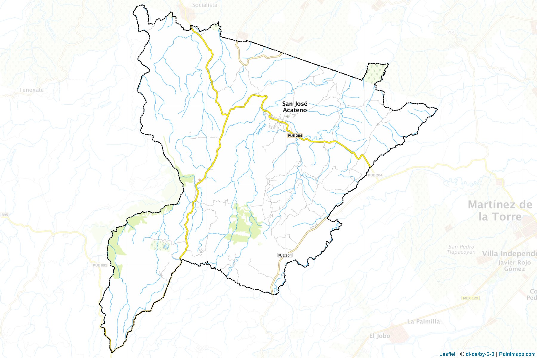 Muestras de recorte de mapas Acateno (Puebla)-1