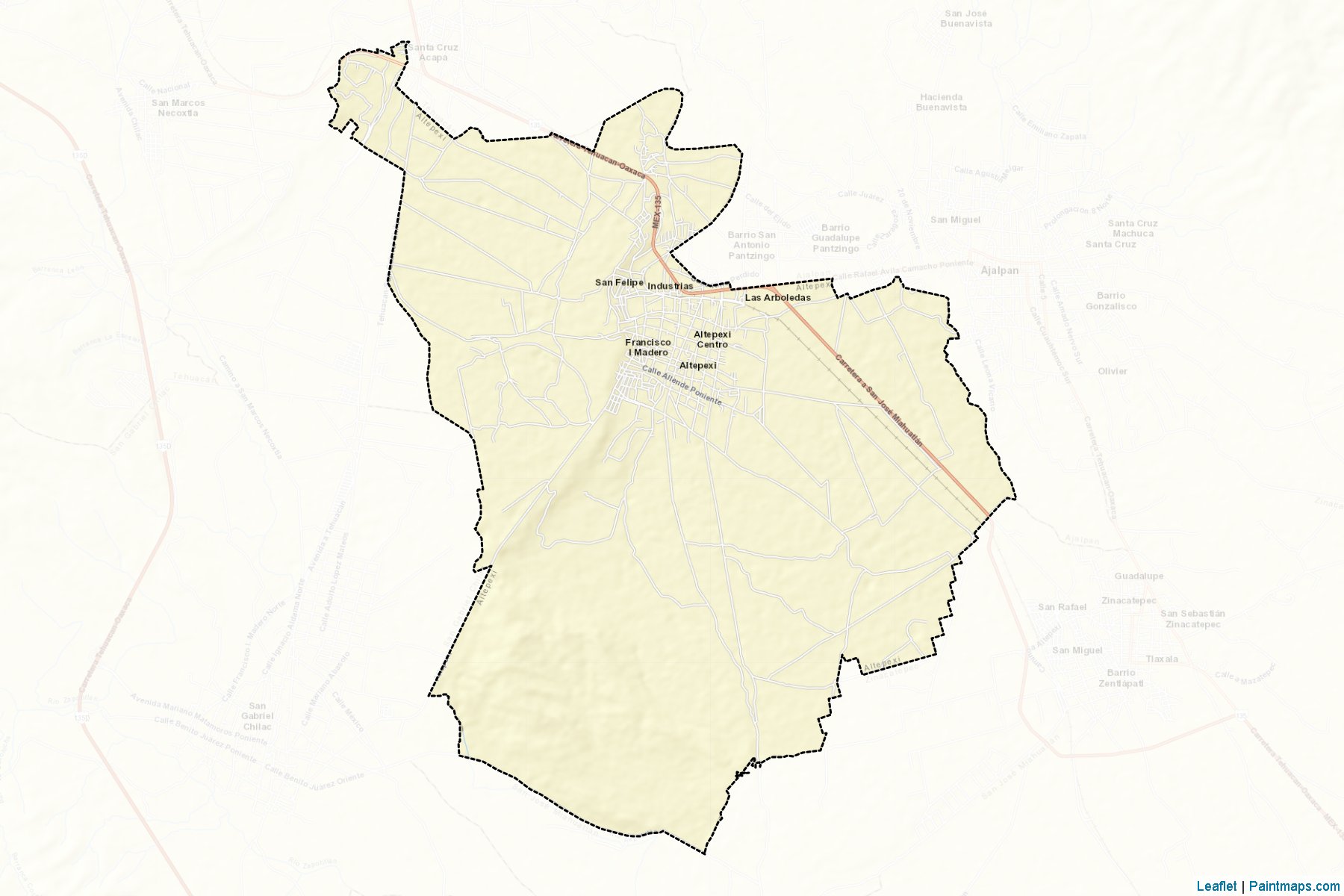 Muestras de recorte de mapas Altepexi (Puebla)-2