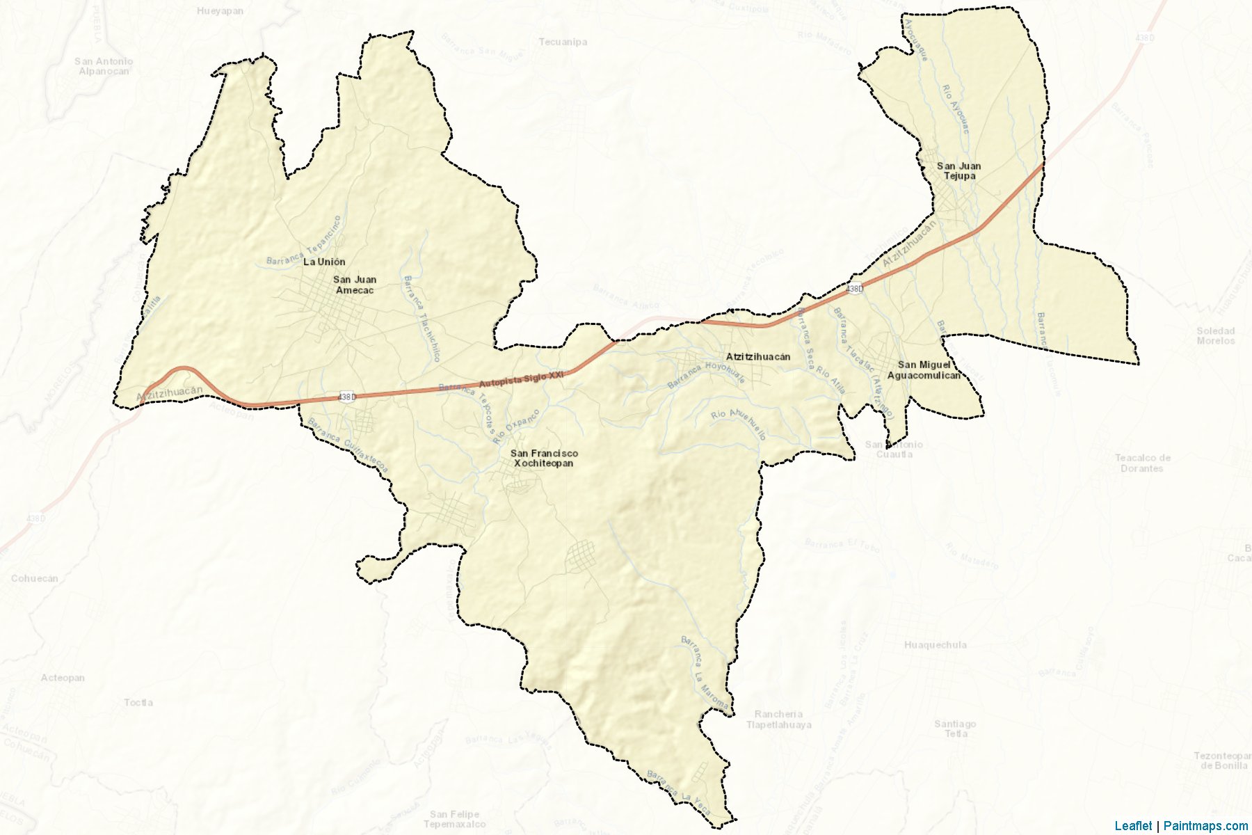 Muestras de recorte de mapas Atzitzihuacán (Puebla)-2