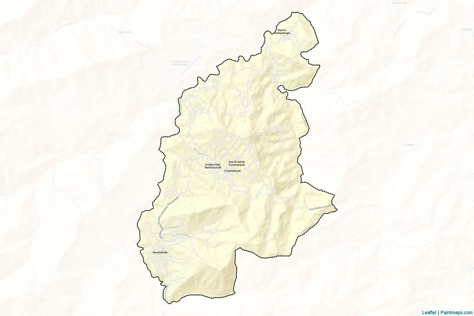 Muestras de recorte de mapas Cuautempan (Puebla)-2