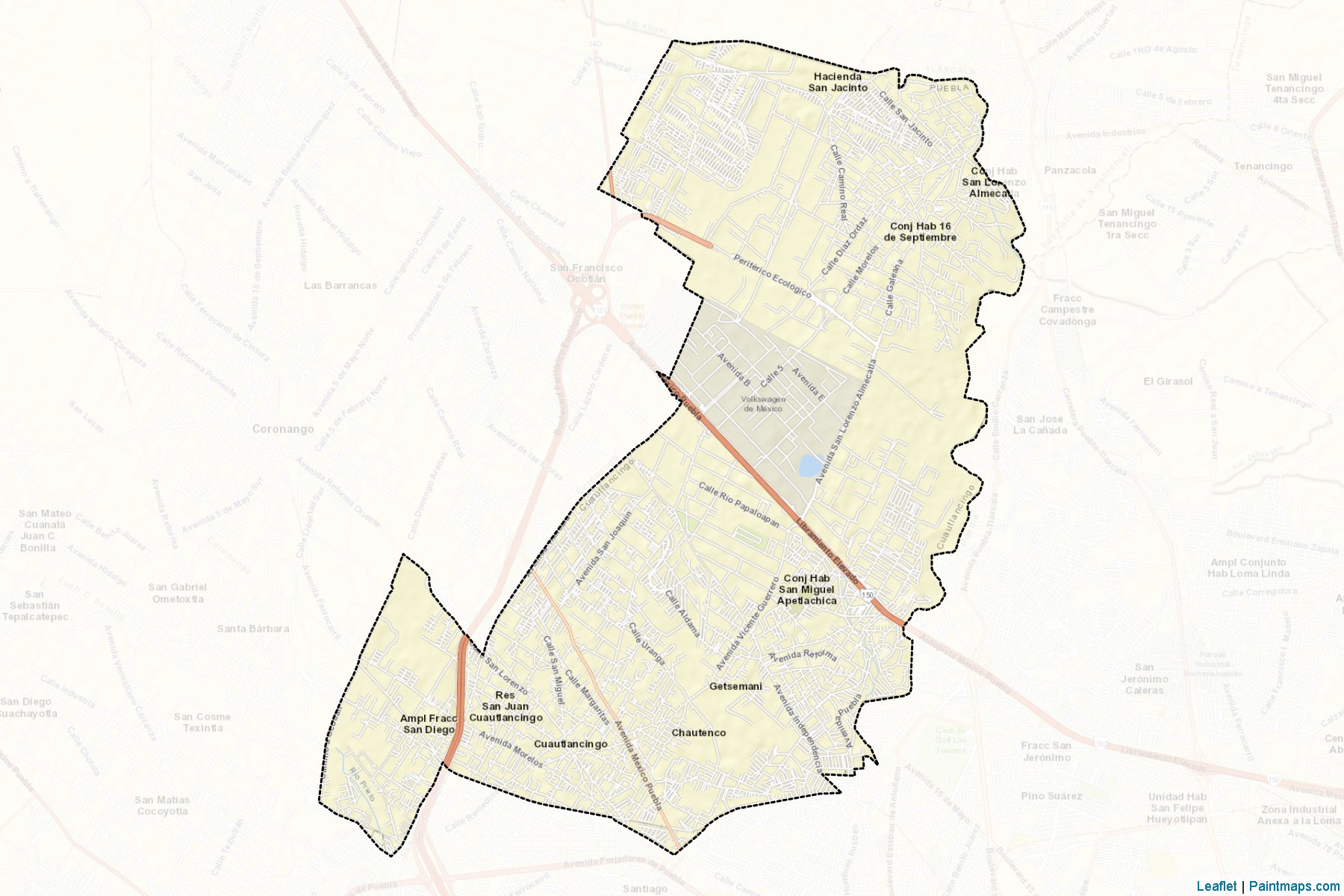 Muestras de recorte de mapas Cuautlancingo (Puebla)-2