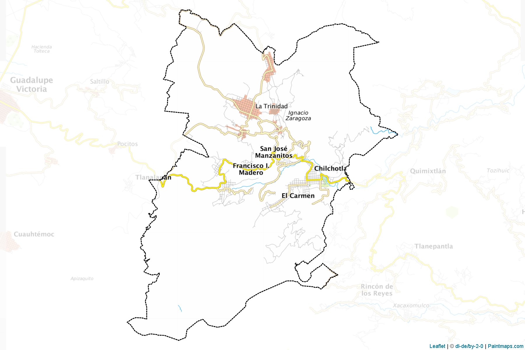 Muestras de recorte de mapas Chilchotla (Puebla)-1