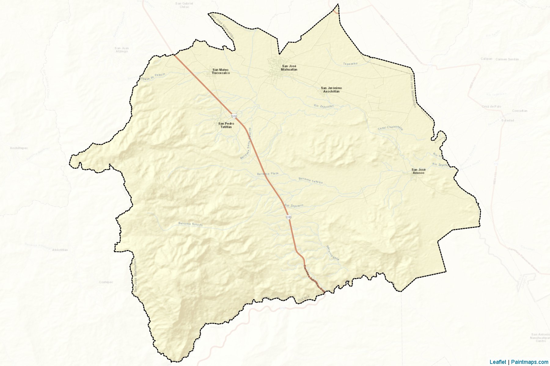 Muestras de recorte de mapas San José Miahuatlán (Puebla)-2