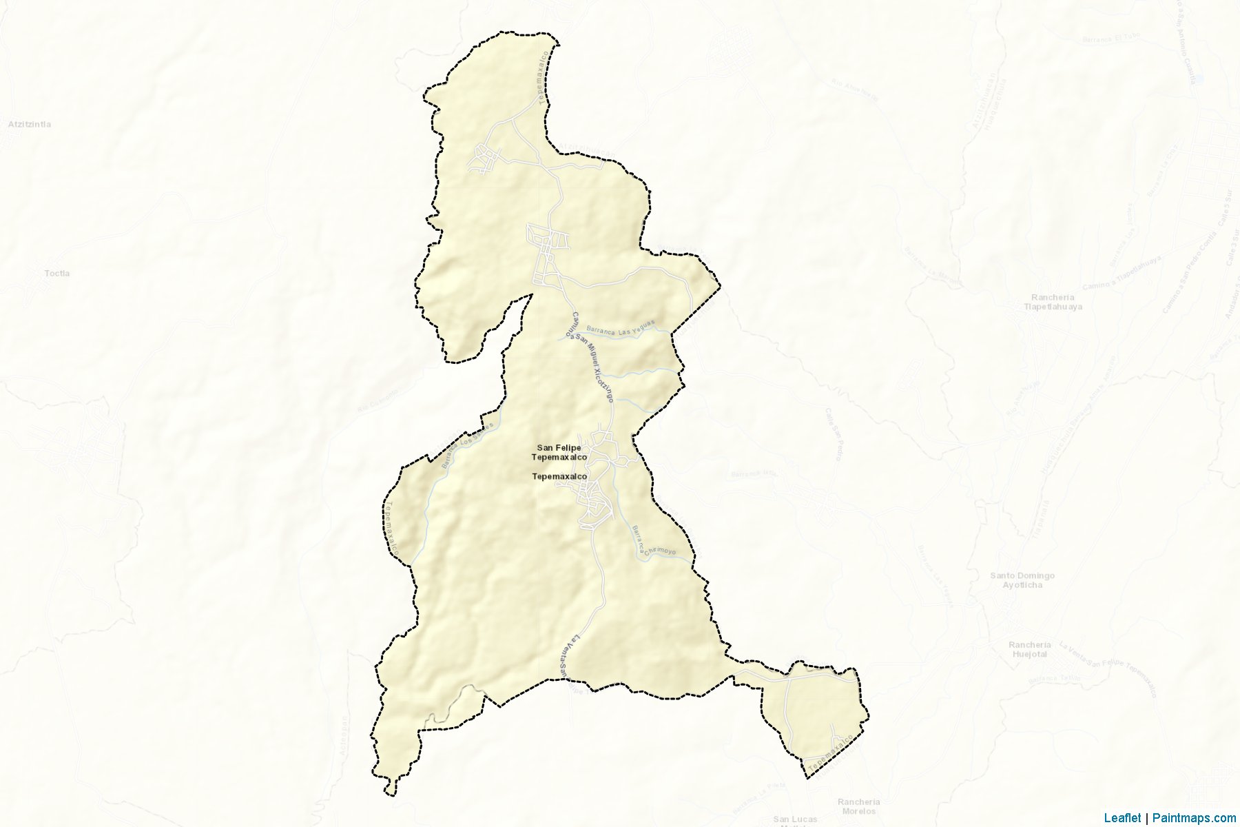 Tepemaxalco (Puebla) Haritası Örnekleri-2