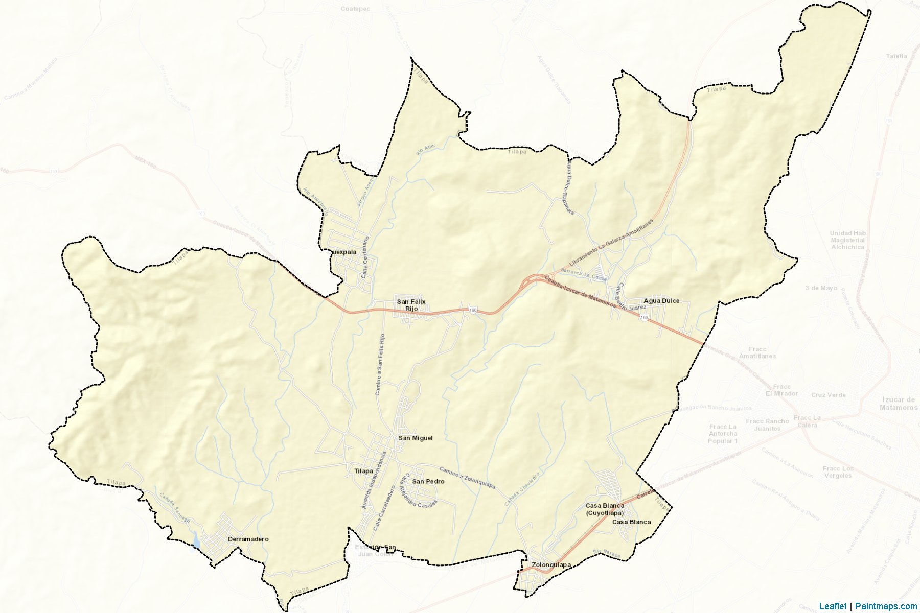 Muestras de recorte de mapas Tilapa (Puebla)-2