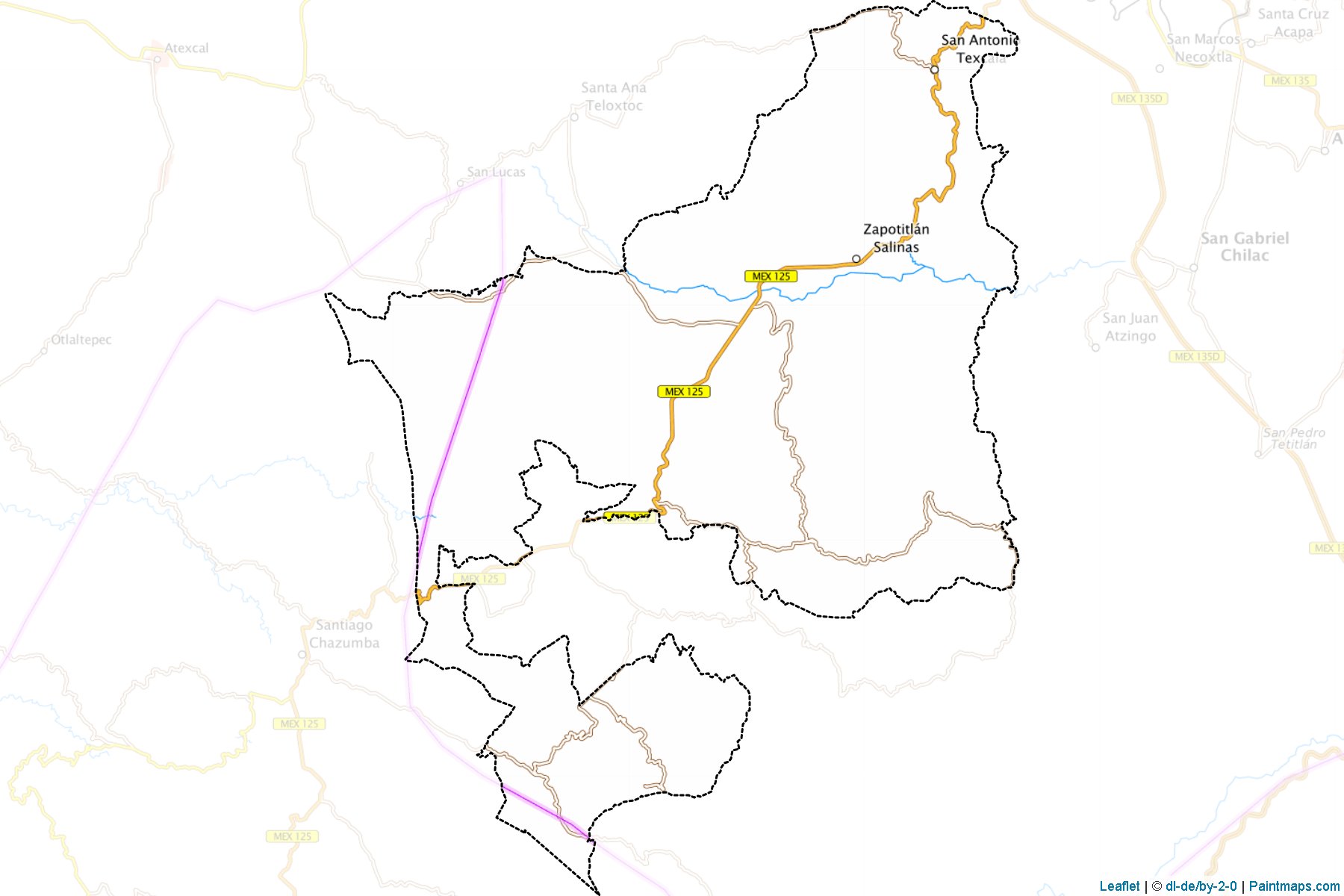 Muestras de recorte de mapas Zapotitlán (Puebla)-1