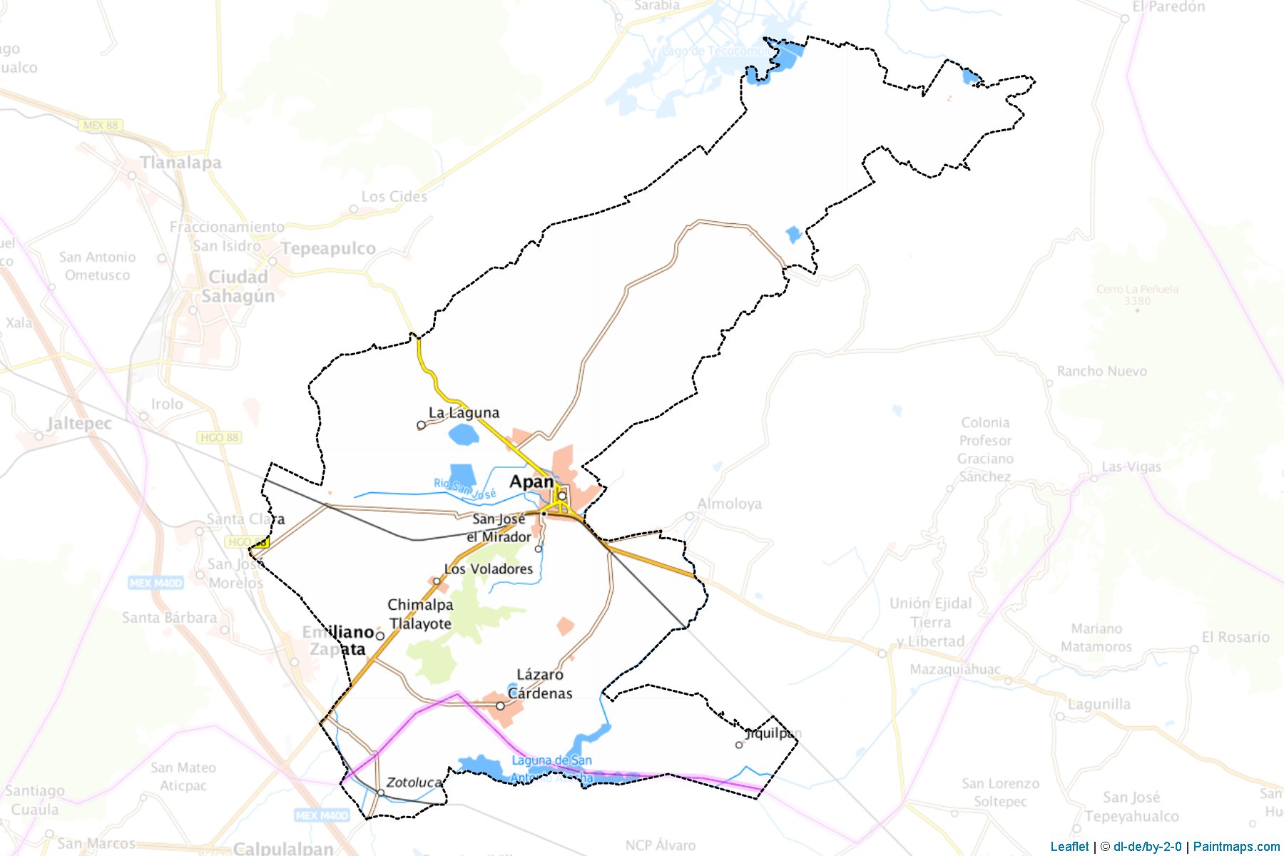 Muestras de recorte de mapas Apan (Hidalgo)-1