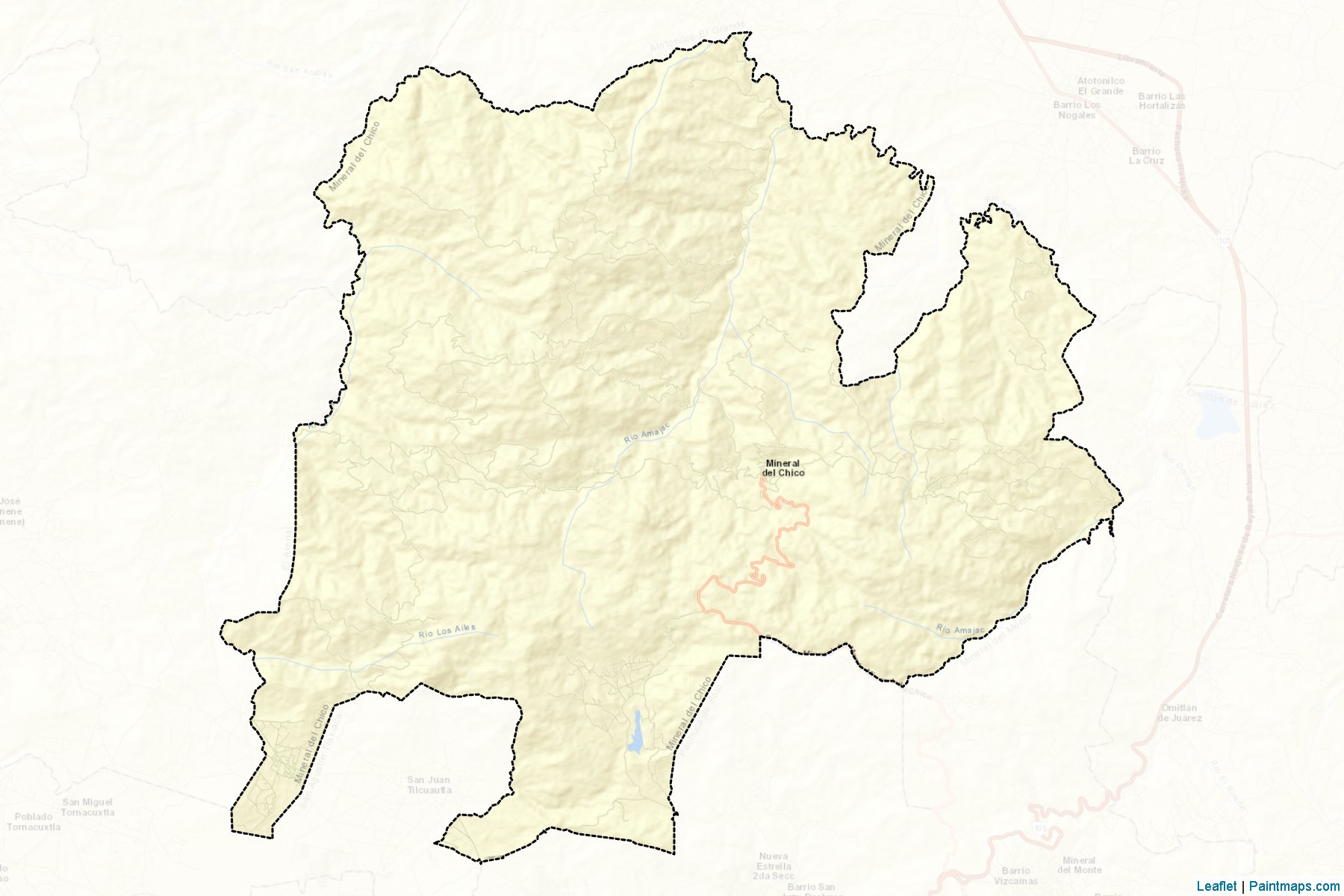 Mineral del Chico (Hidalgo) Map Cropping Samples-2