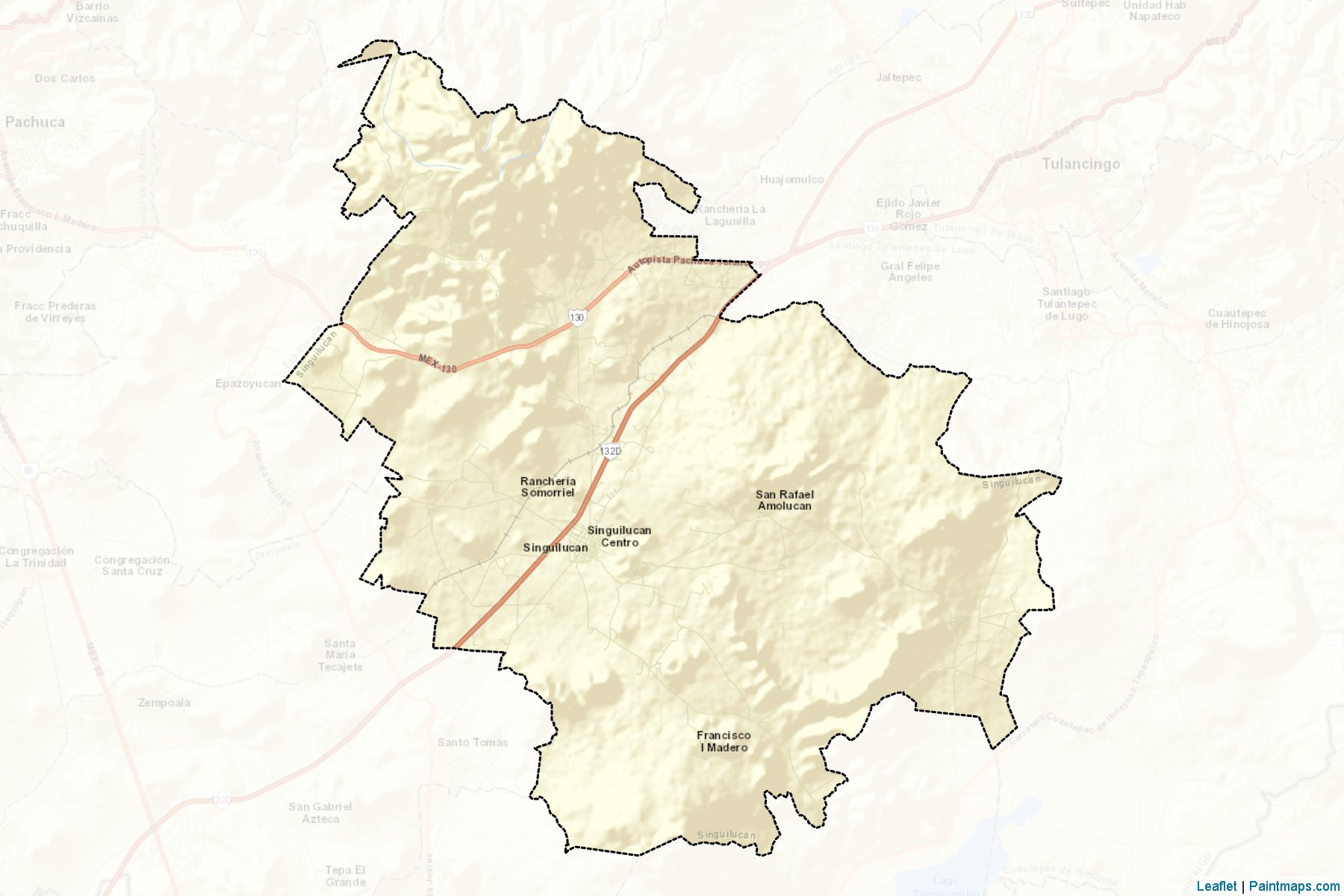 Muestras de recorte de mapas Singuilucan (Hidalgo)-2