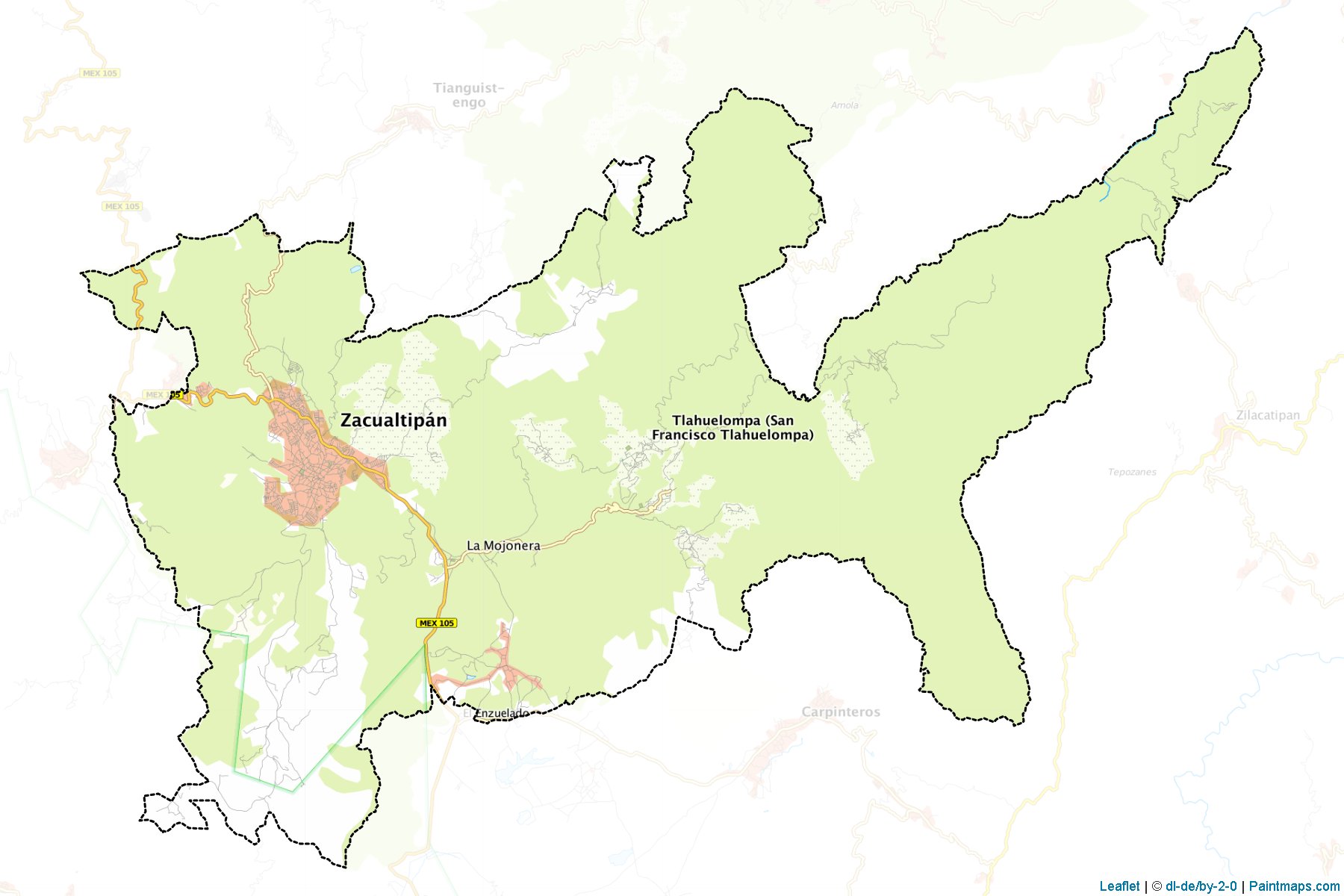 Muestras de recorte de mapas ZacualtipÃ¡n de Ãngeles (Hidalgo)-1