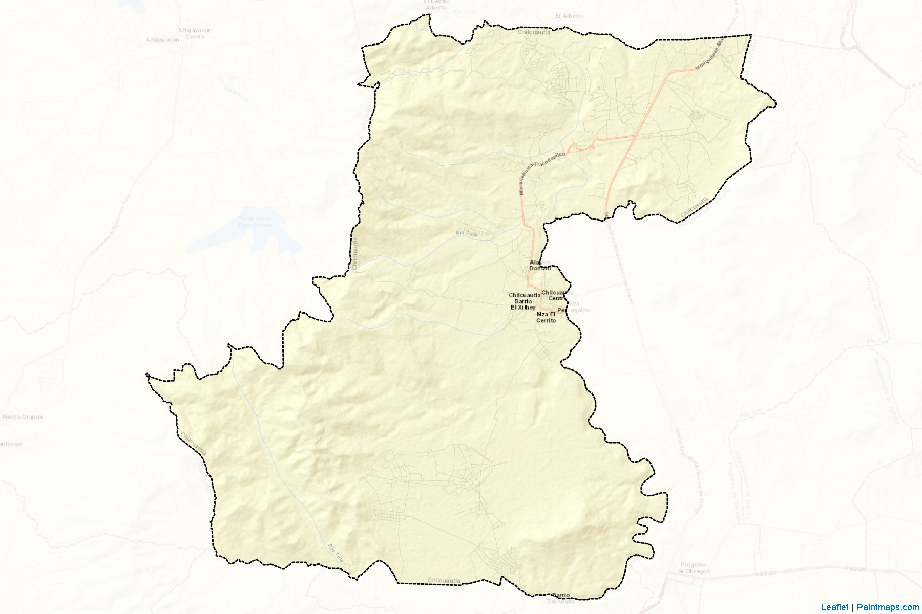 Muestras de recorte de mapas Chilcuautla (Hidalgo)-2