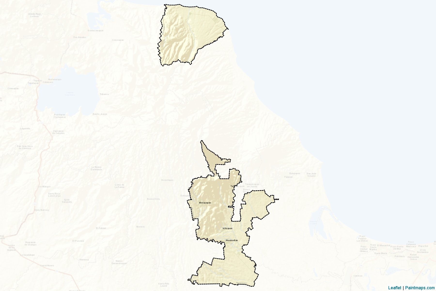 Muestras de recorte de mapas Mecayapan (Veracruz de Ignacio de la Llave)-2