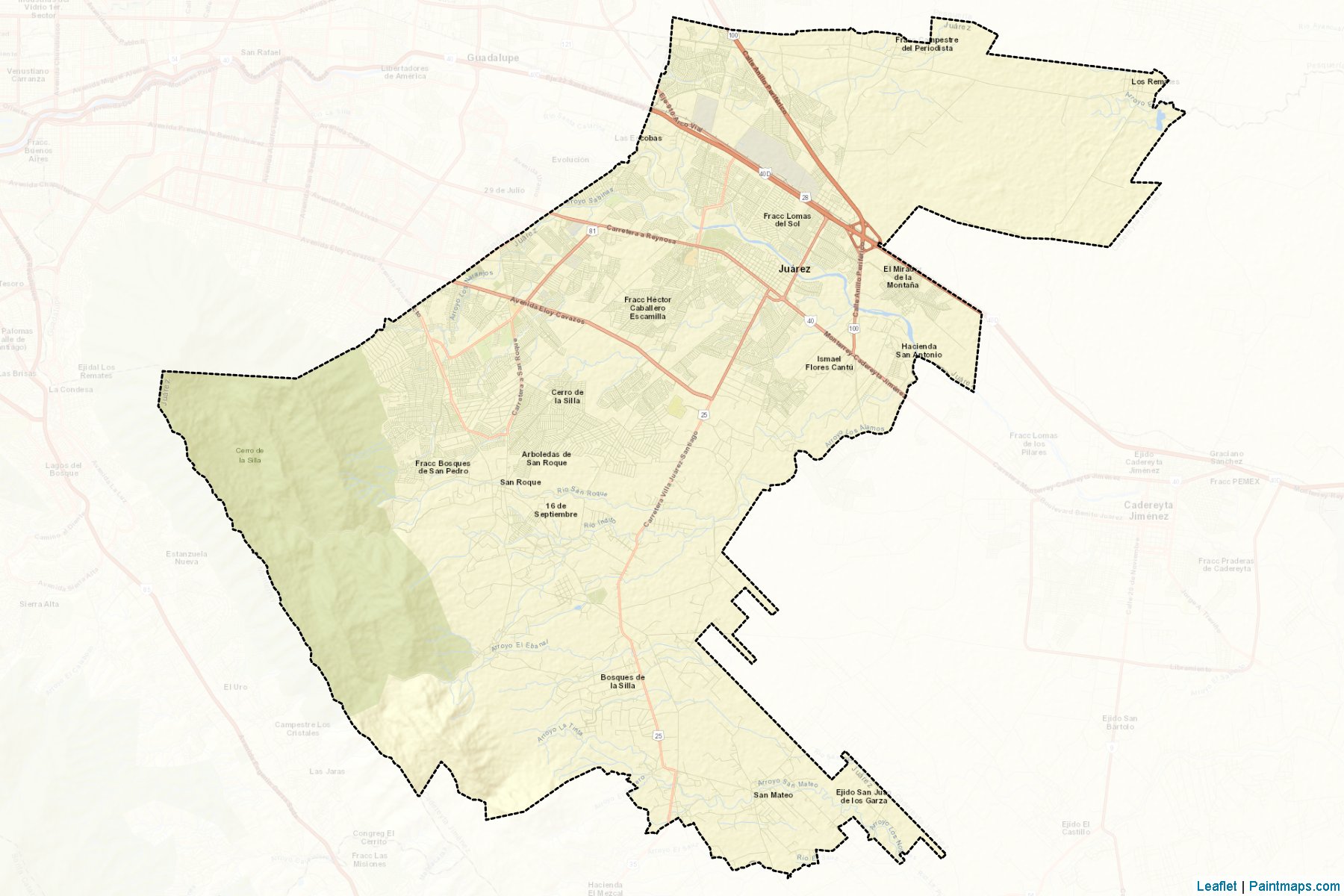 Muestras de recorte de mapas Juárez (Nuevo León)-2