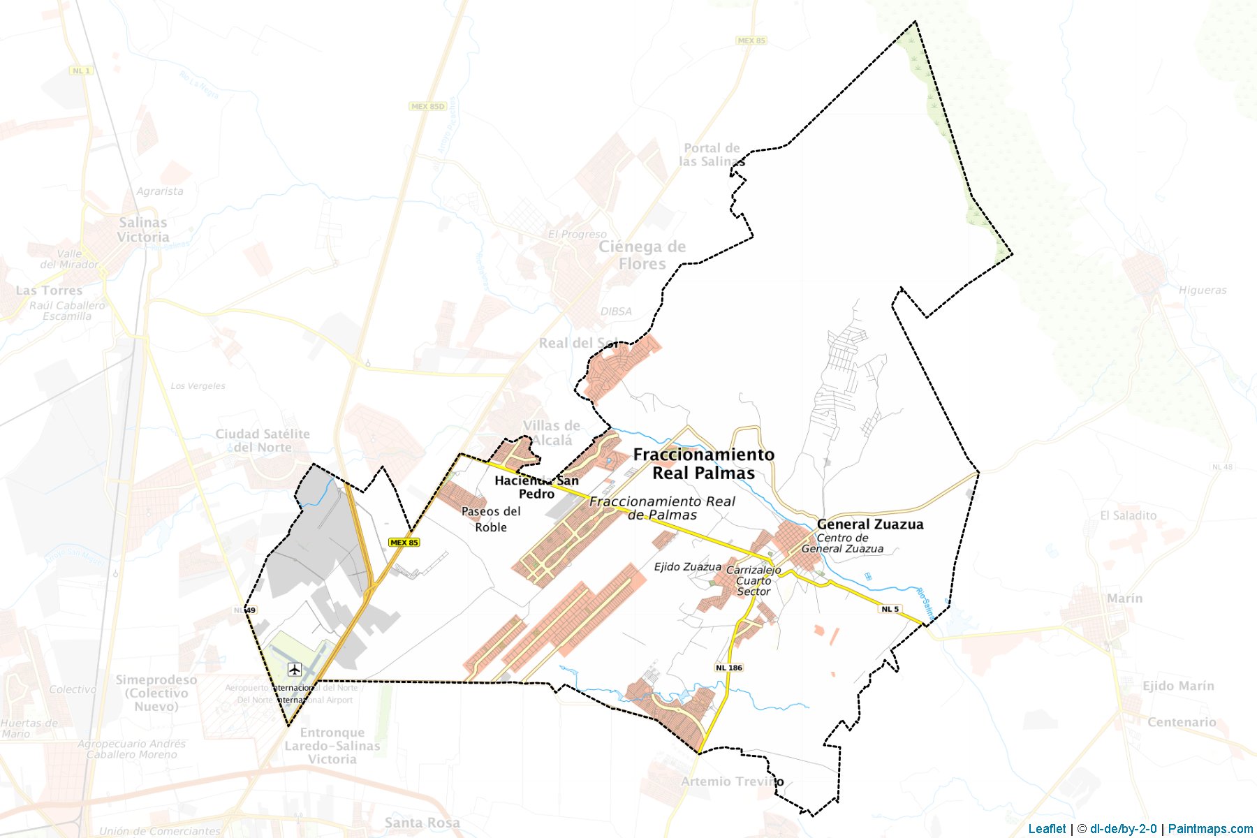 Muestras de recorte de mapas Gral. Zuazua (Nuevo León)-1