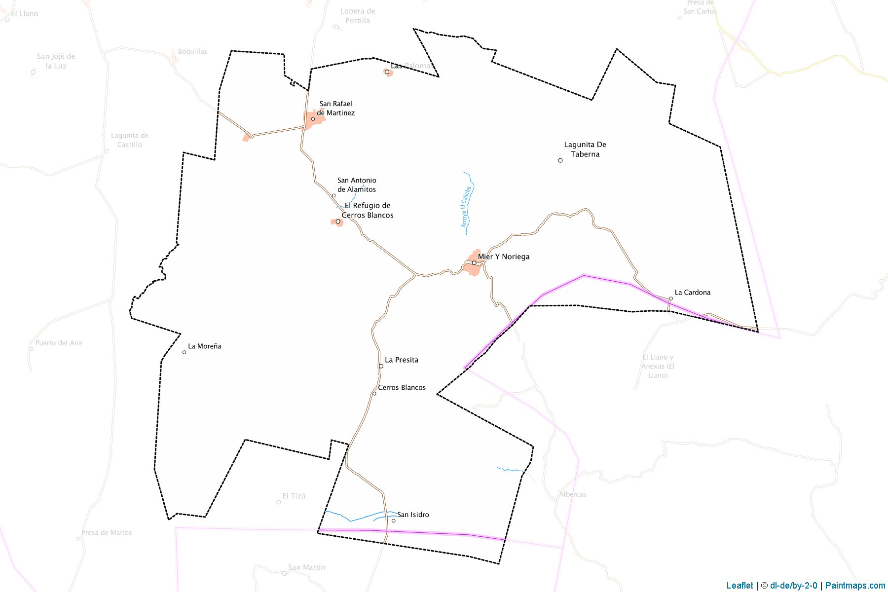 Muestras de recorte de mapas Mier y Noriega (Nuevo León)-1