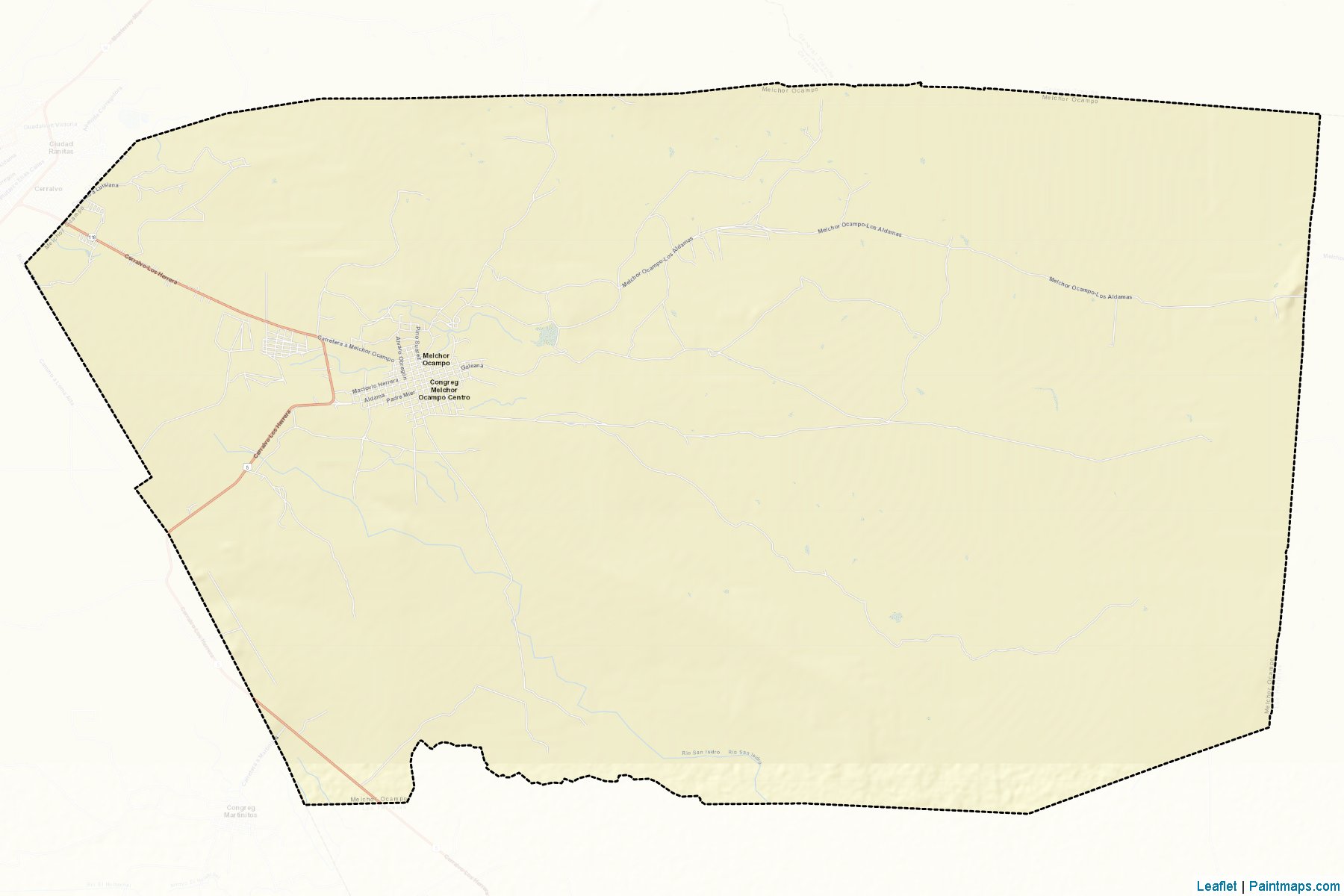 Muestras de recorte de mapas Melchor Ocampo (Nuevo León)-2