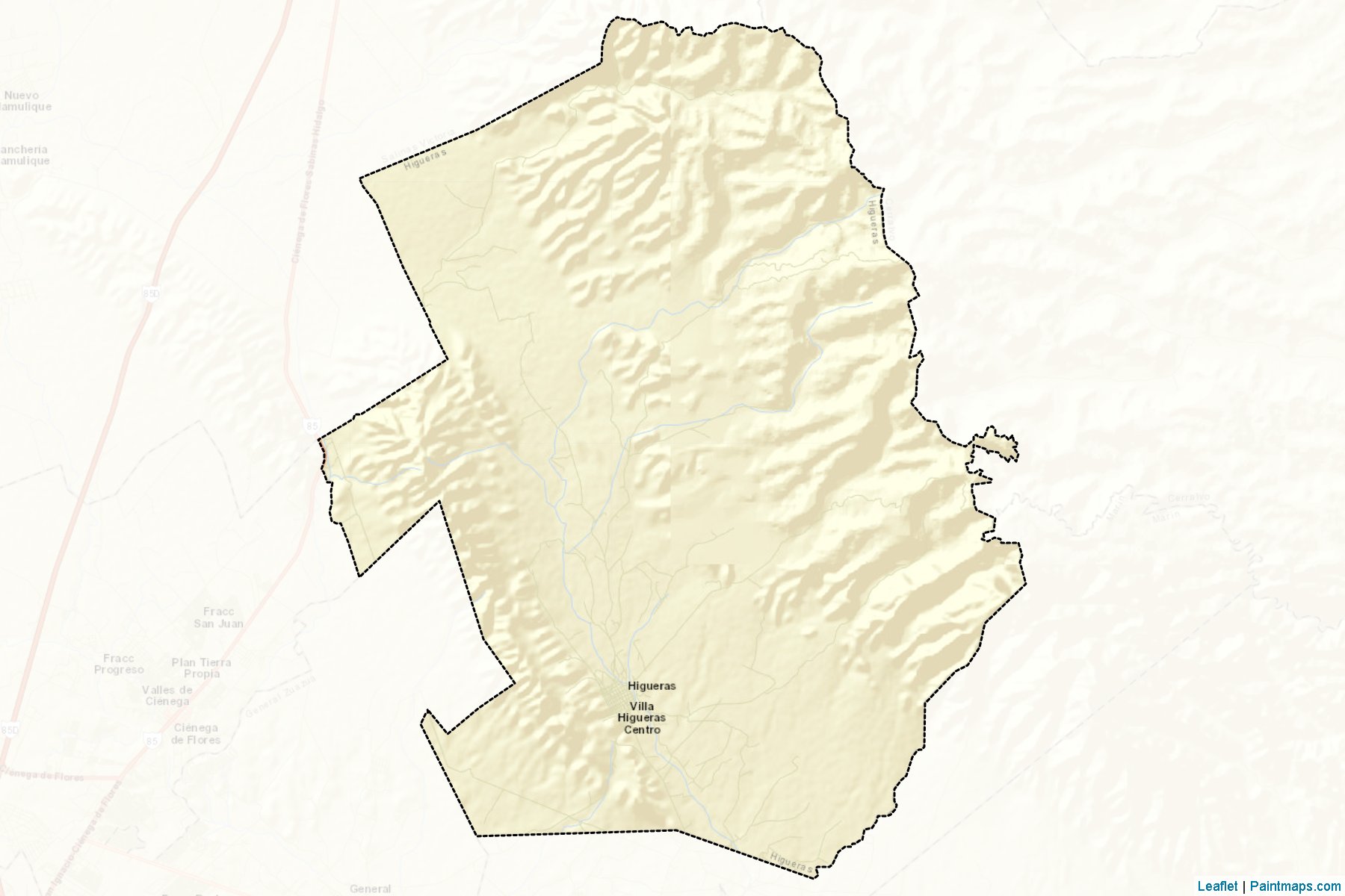 Muestras de recorte de mapas Higueras (Nuevo León)-2