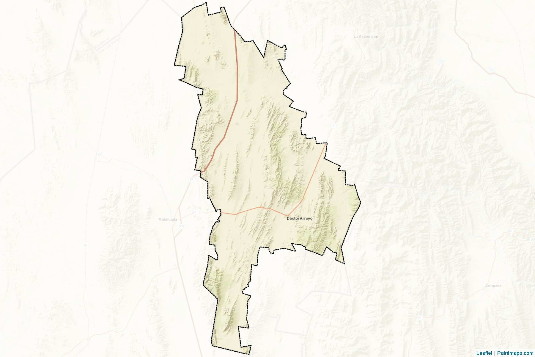 Muestras de recorte de mapas Dr. Arroyo (Nuevo León)-2